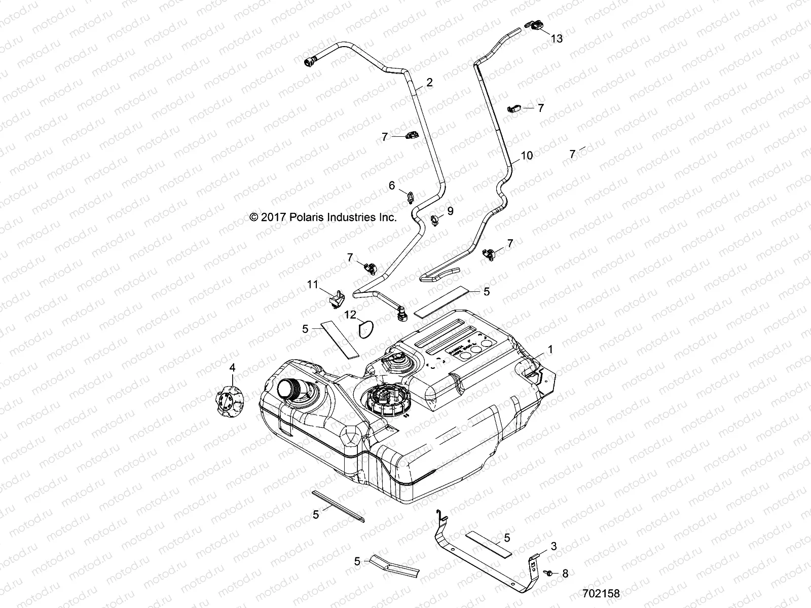 BODY | BODY, FUEL TANK - Z18VBE87F2/S87C2/CU (702158)