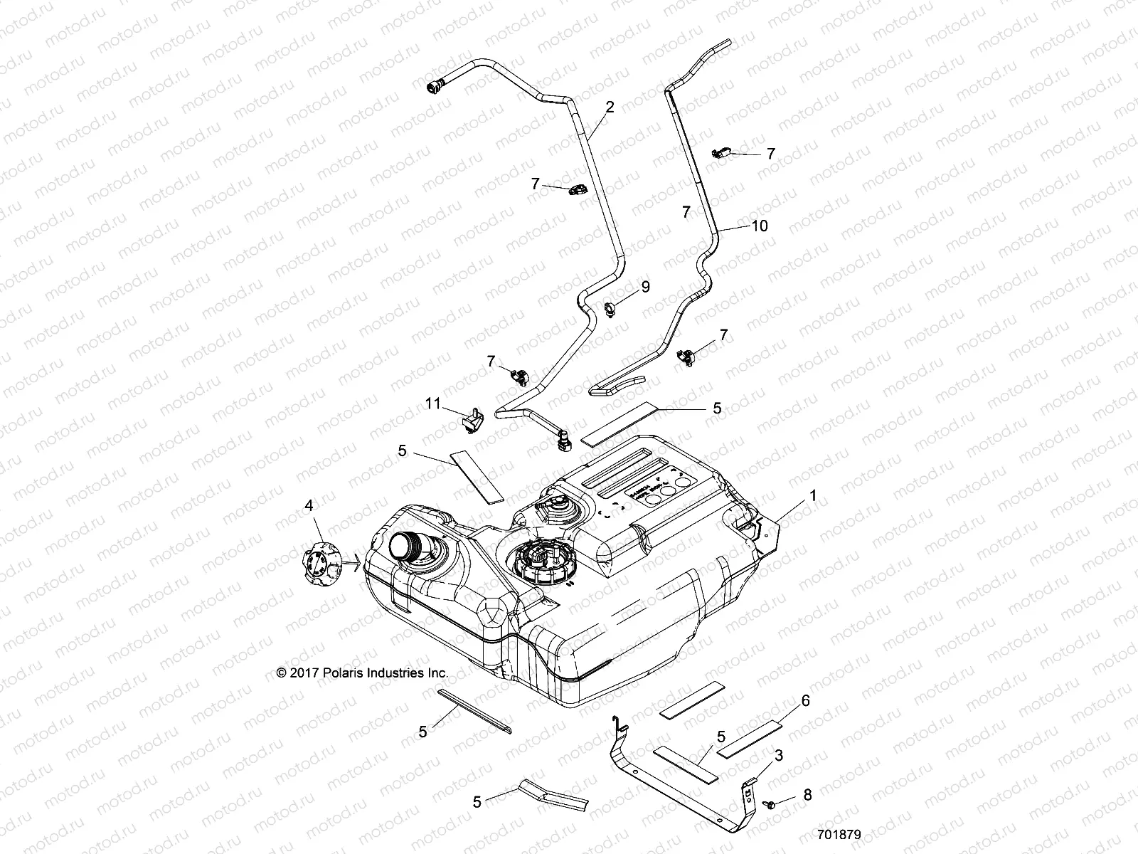 BODY | BODY, FUEL TANK - Z18VBE99BW (701879)