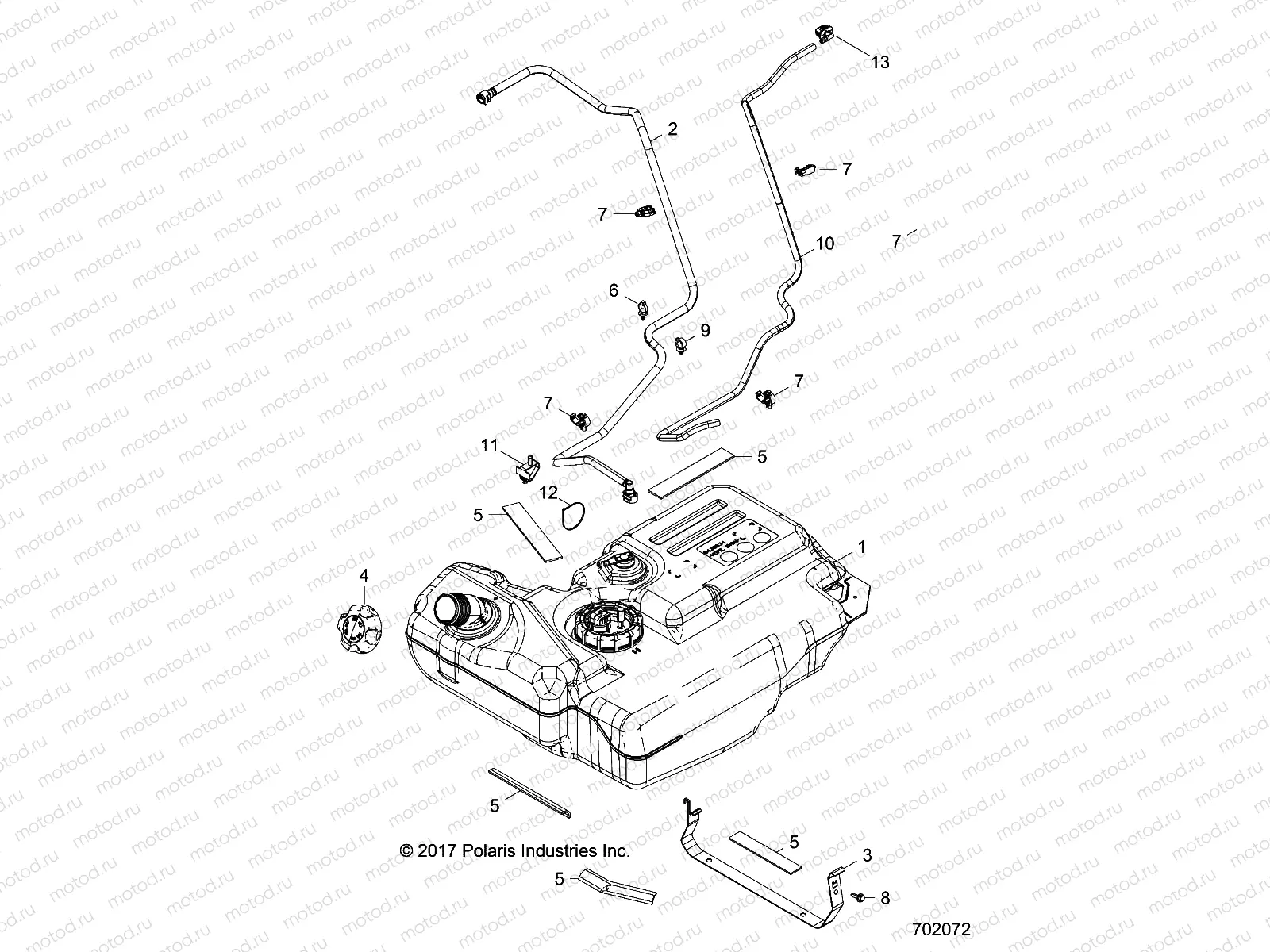 BODY | BODY, FUEL TANK - Z18VCE87BK/BU/BR/LU (702072)