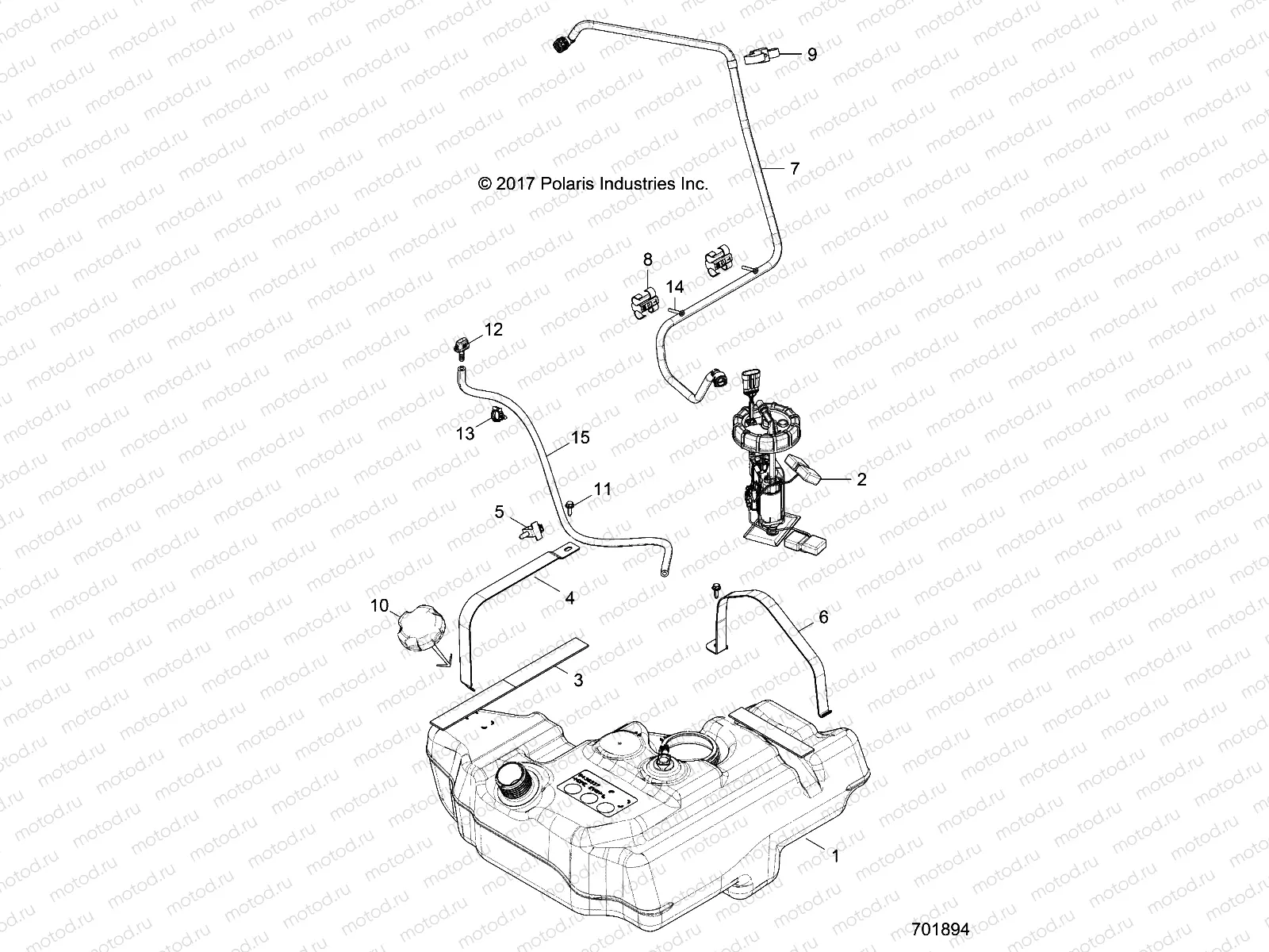 BODY | BODY, FUEL TANK - Z18VHA57B2 (701894)