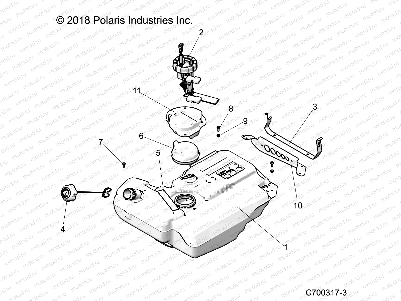 BODY | BODY, FUEL TANK - Z19VPL92AK/BK/AR/BR/AM/BM (701384)