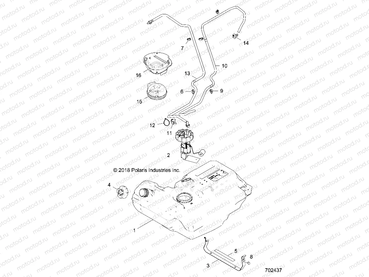 BODY | BODY, FUEL TANK - Z20A5A87B2/E87BP/BK/BX (702437)