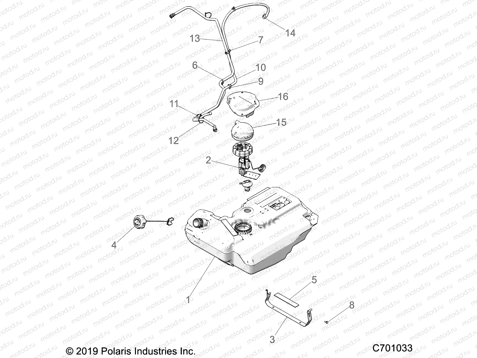 BODY | BODY, FUEL TANK - Z20A5A87B2/E87BP/BK/BX (C701033)
