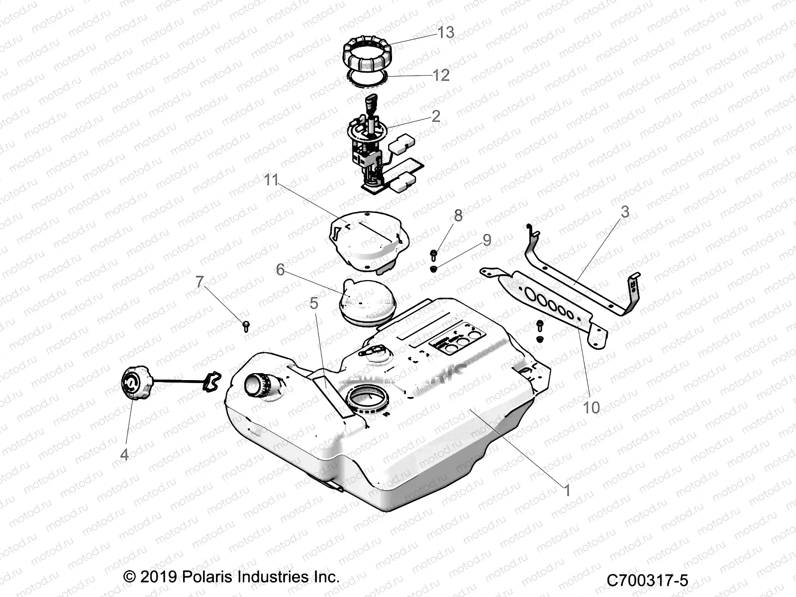 BODY | BODY, FUEL TANK - Z20PAL92AG/AP/BG/BP/LG/G92AG/AP/LG (C700317-5)