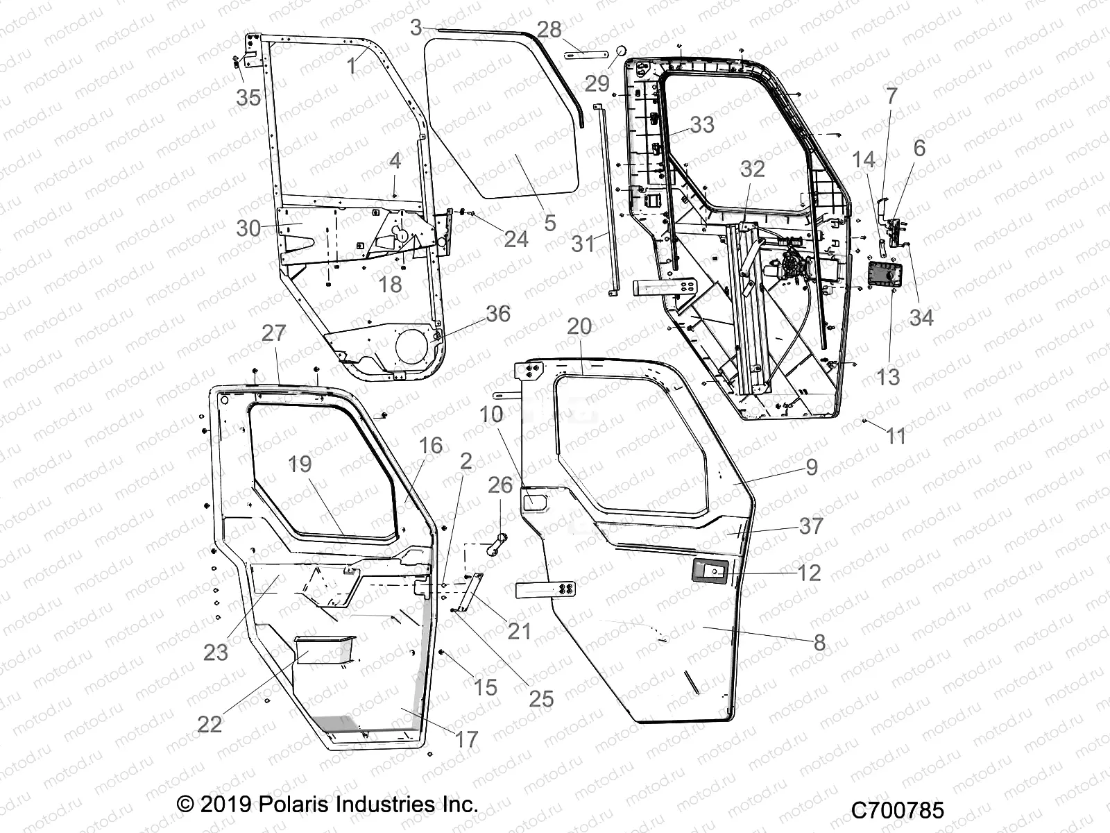 BODY | BODY, FULL POWER DOOR/WNDW - R21RRZ99A9/AC/AP/AW/B9/BC/BP/BW (C700785)