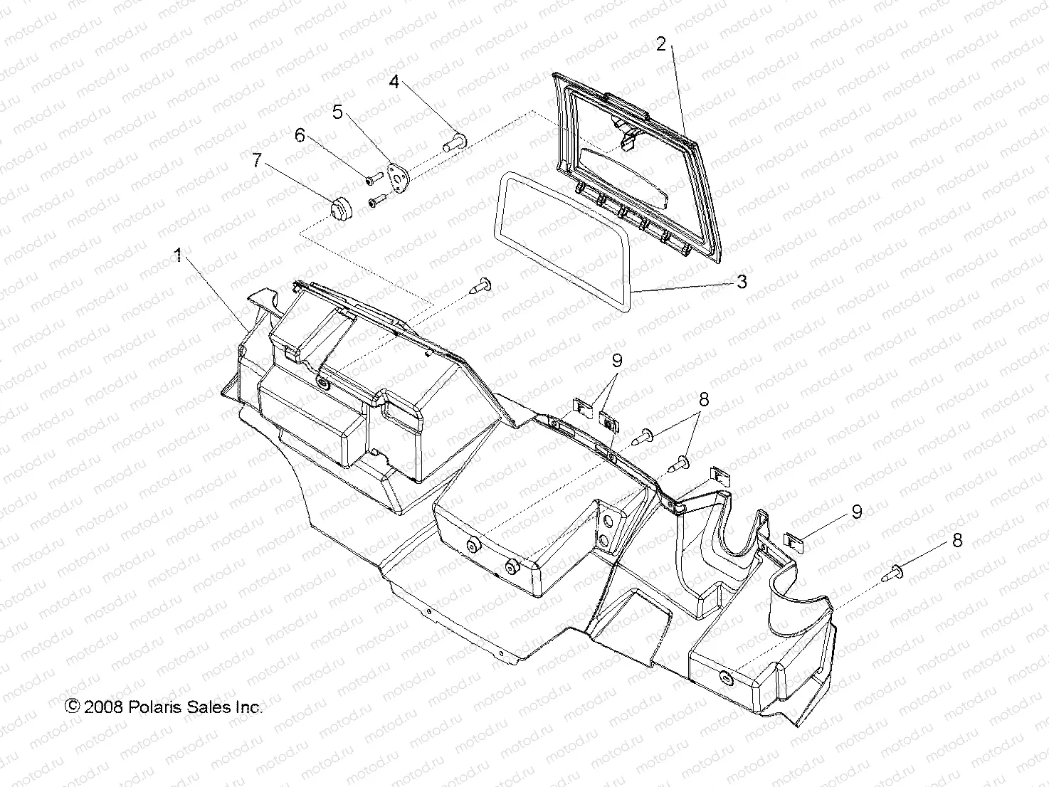 BODY | BODY, GLOVE BOX STORAGE - R09HH50AG/AR (49RGRGLOVEBOX097004X4)