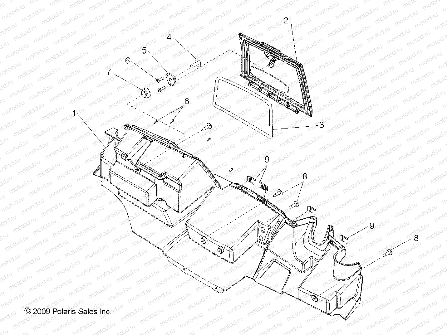 BODY | BODY, GLOVE BOX STORAGE - R13HR76AG/AR (49RGRGLOVEBOX106X6)