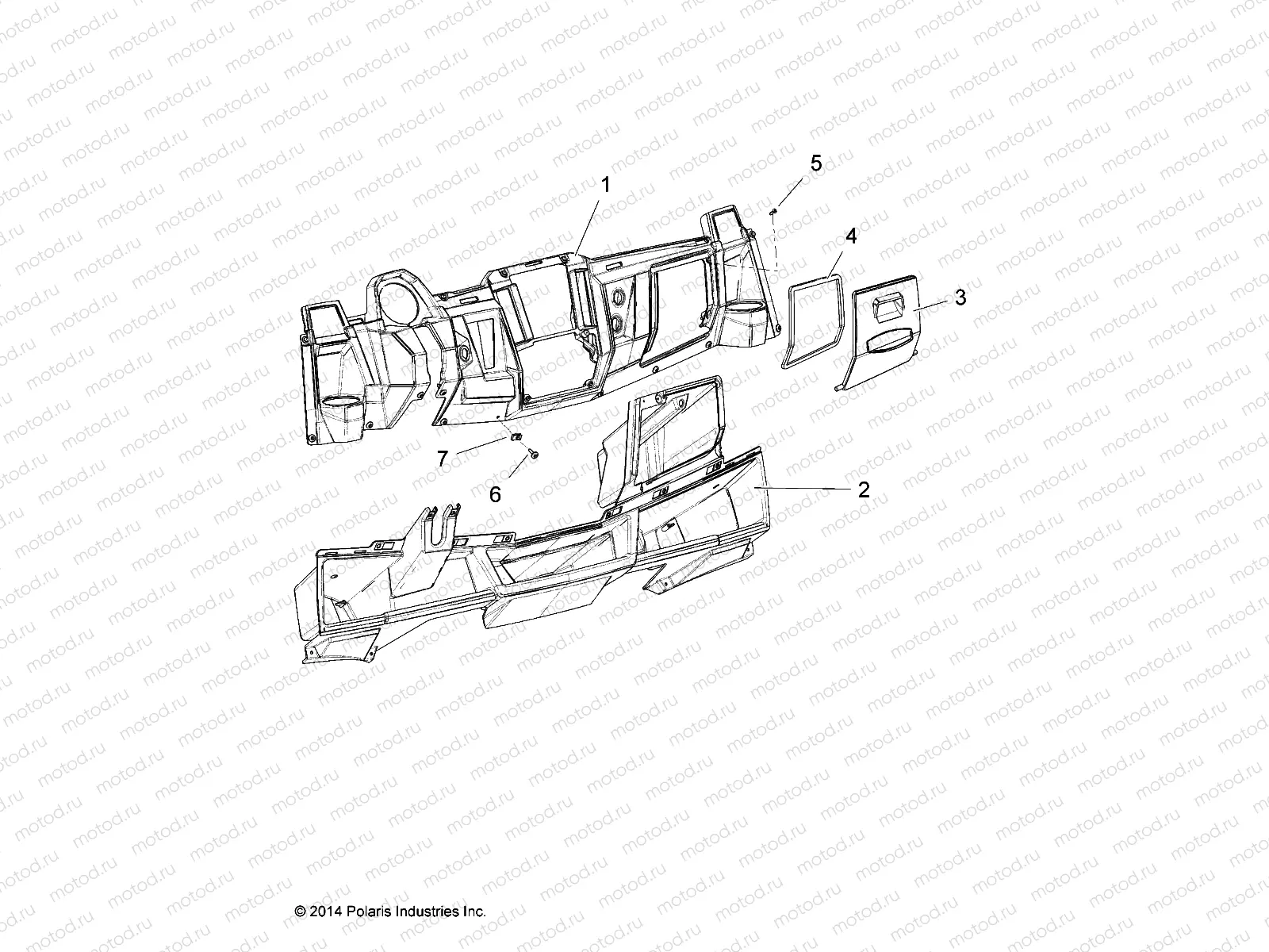 BODY | BODY, GLOVE BOX STORAGE - R18RVAD1B1 (49RGRGLOVEBOX151KDSL)