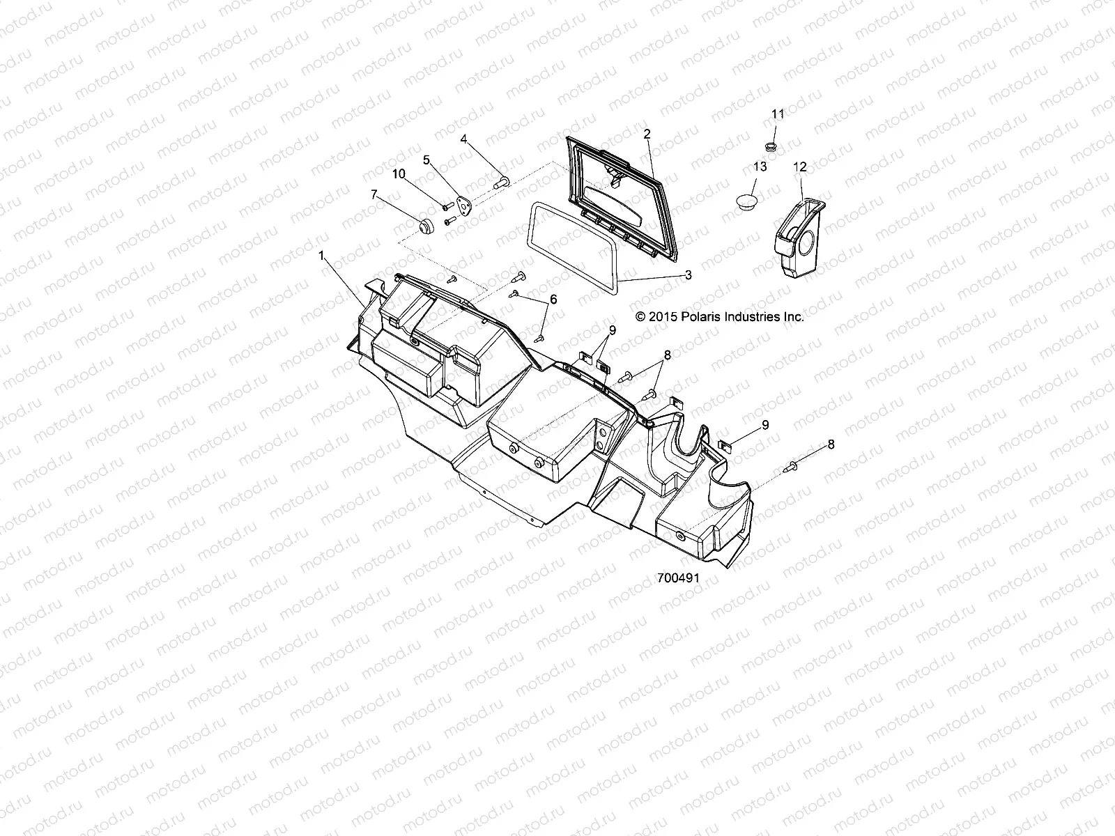 BODY | BODY, GLOVE BOX STORAGE - R19RCA57A1/A4/B1/B4 (700491)