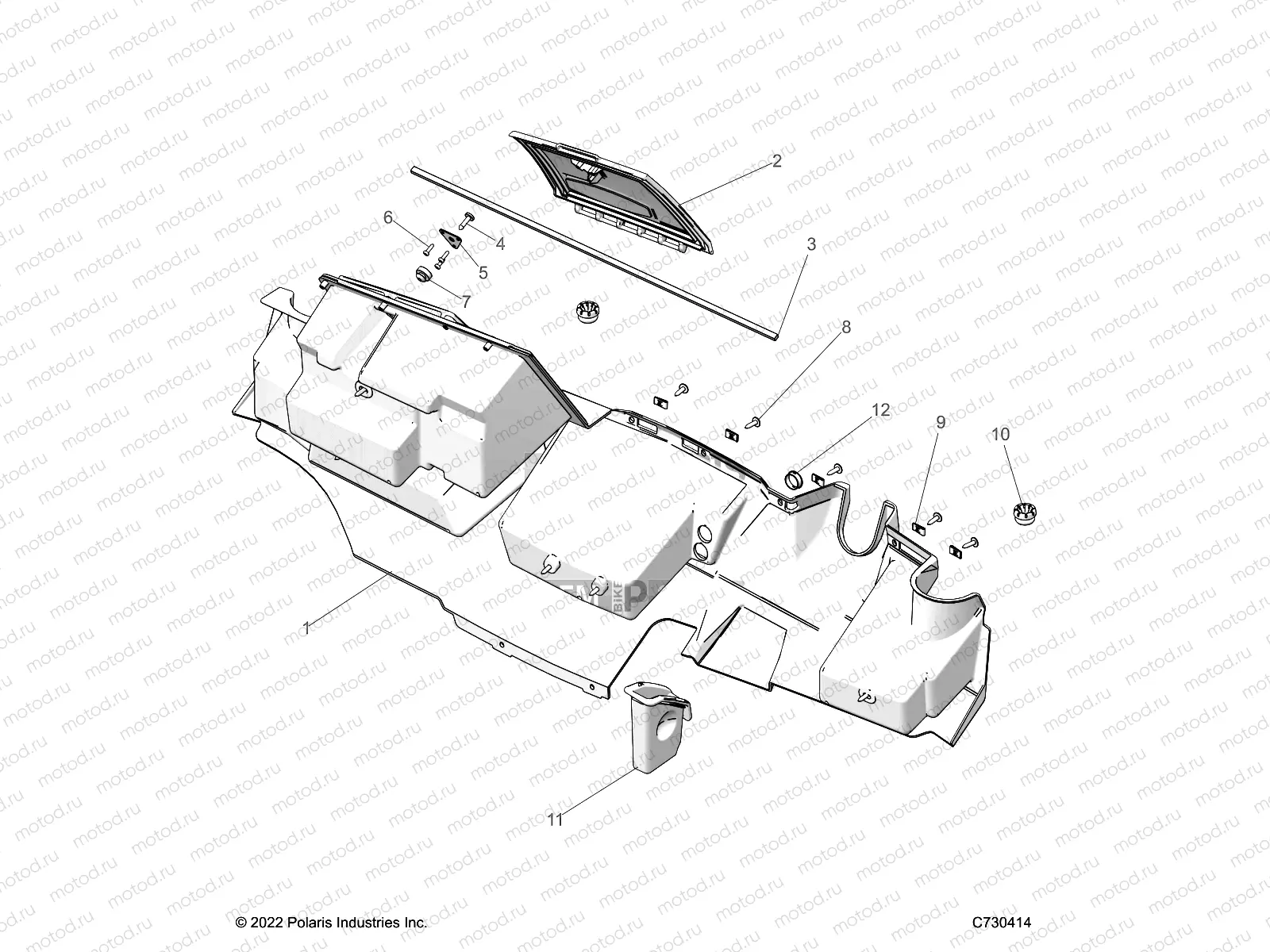 BODY | BODY, GLOVE BOX STORAGE - R23CCA57A1/A7 (C730414)