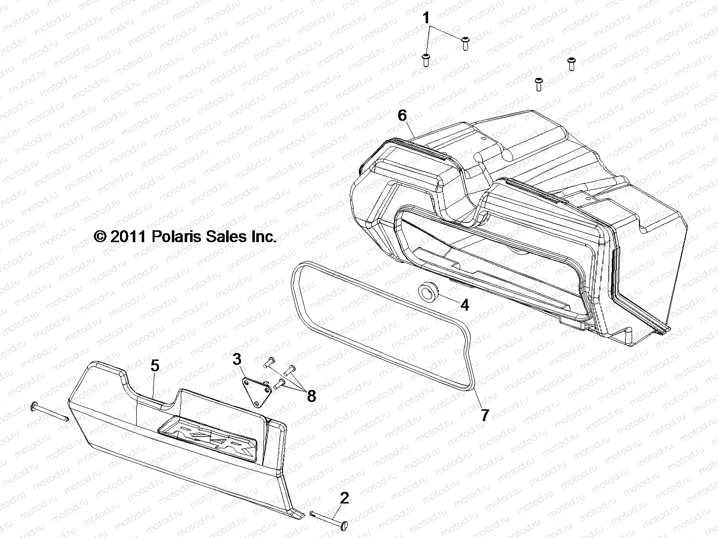 BODY | BODY, GLOVEBOX - R13VH6EAK (49RGRGLOVEBOX12RZR)
