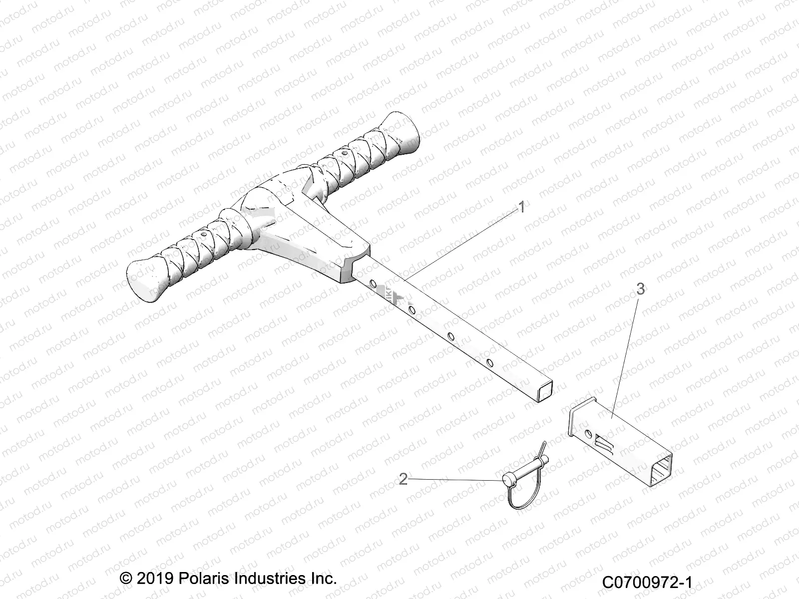 BODY | BODY, GRAB BAR, PASSENGER - Z20P4E92AC/BC/F92AC (C0700972-1)