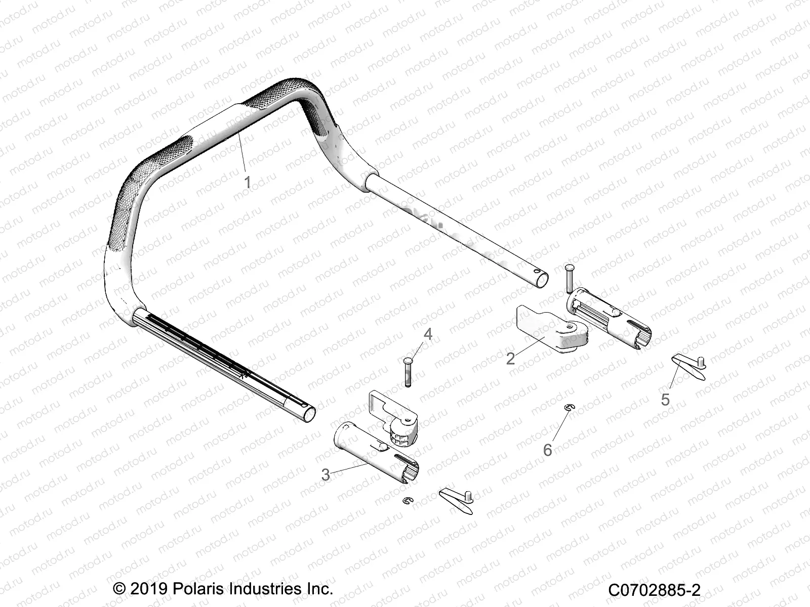 BODY | BODY, GRAB BAR, PASSENGER - Z21RAU92AN/BN (C0702885-2)