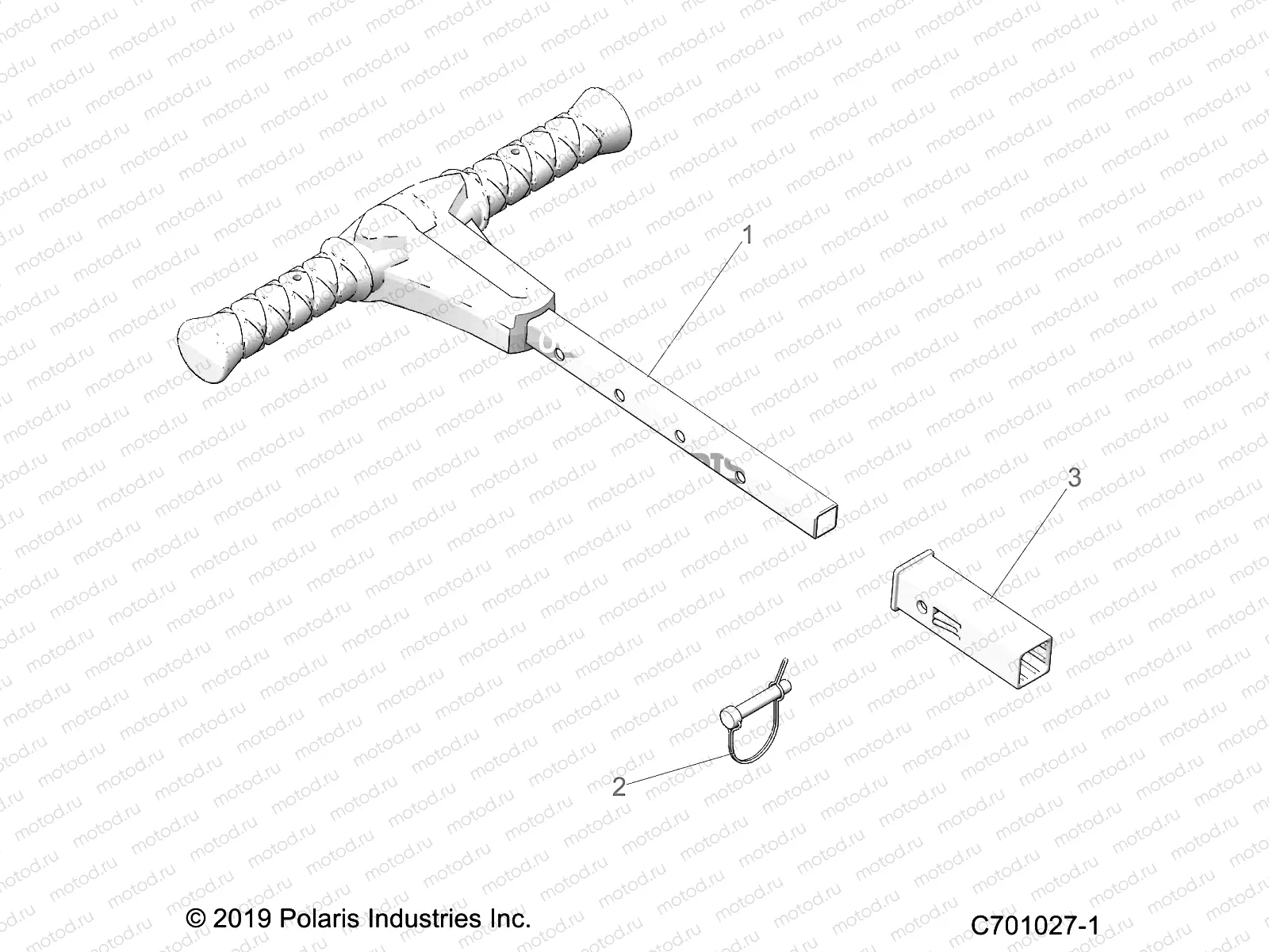 BODY | BODY, GRAB BAR, PASSENGER - Z22A5P87A5 (C701027-1)