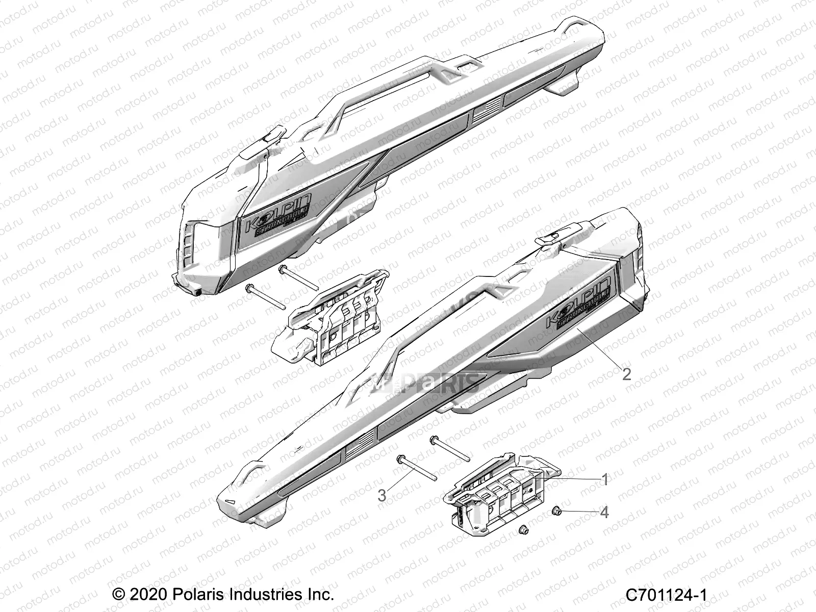 BODY | BODY, GUN BOOT and MOUNT - G22GMH99BL (C701124-1)
