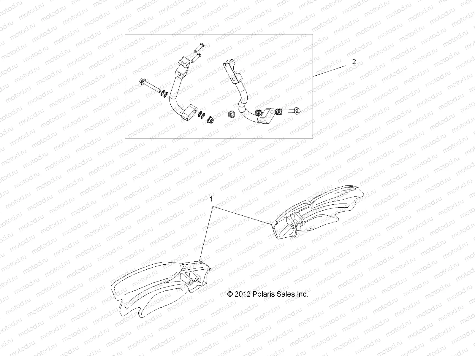 BODY | BODY, HANDGUARDS - A13GH8EAK (49ATVGUARD13850SCRAM)