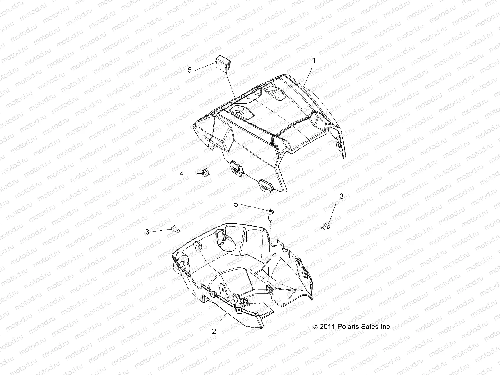 BODY | BODY, HEADLIGHT POD - A14YN8EAJ/EAT (49MVHEADLIGHTPOD13SP850)