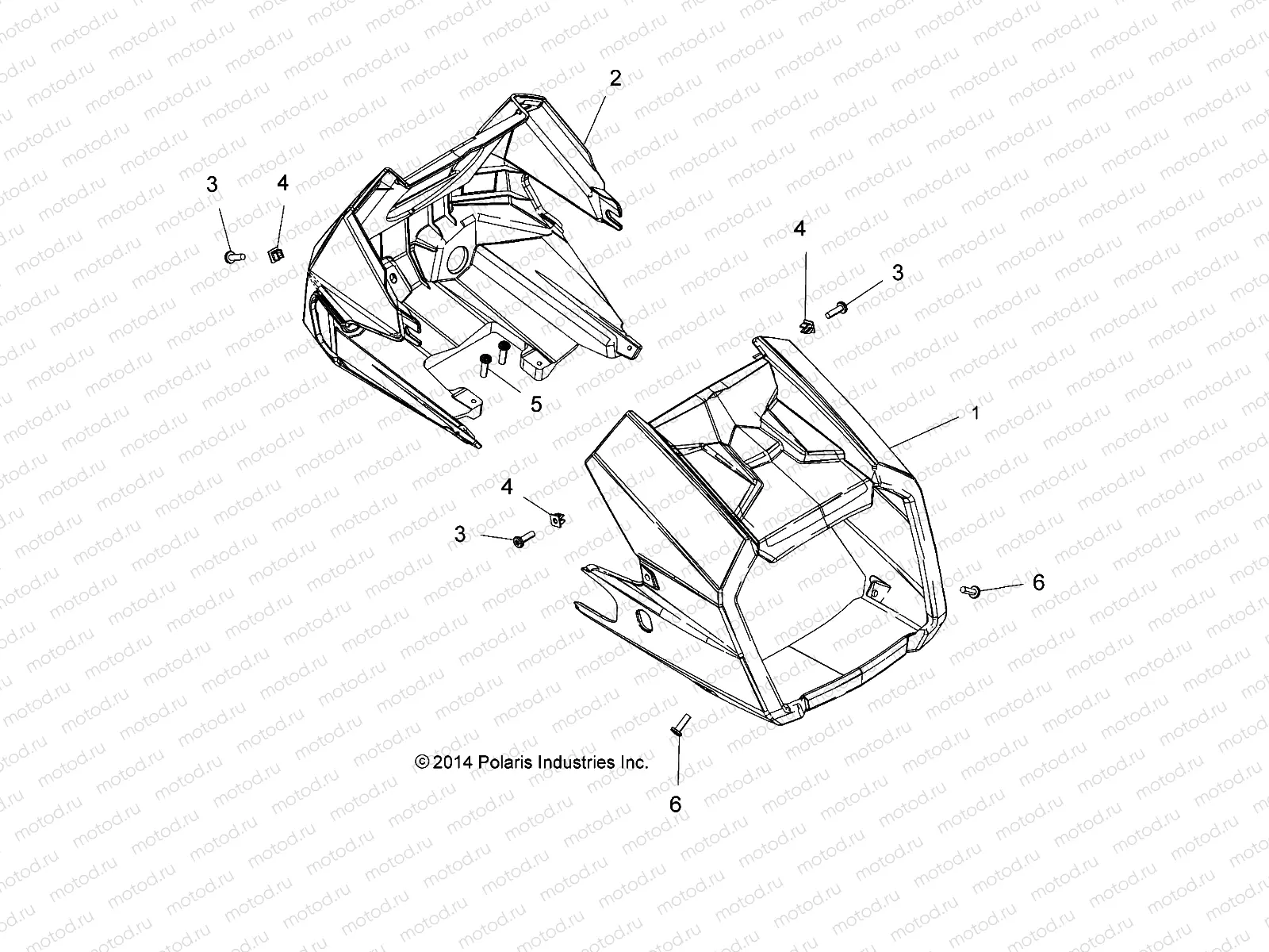BODY | BODY, HEADLIGHT POD - A15SHS57CS (49ATVHEADLIGHT15850SP)