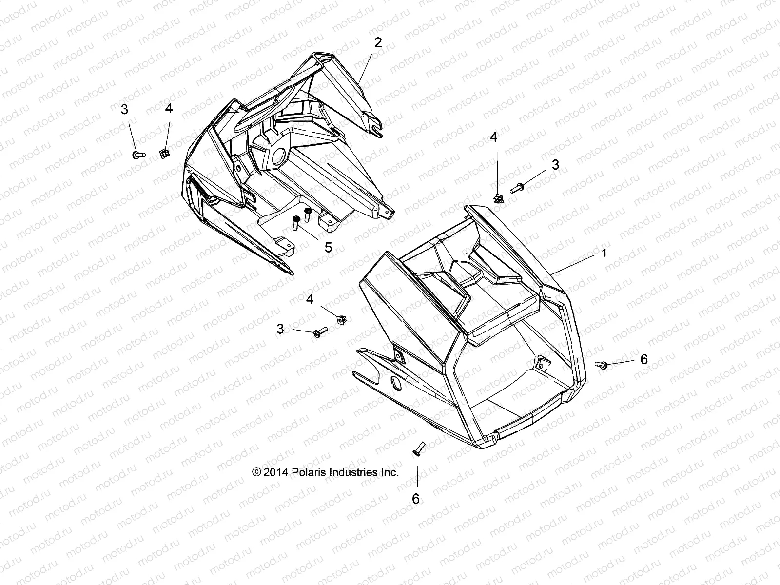 BODY | BODY, HEADLIGHT POD - A15SYE85AS/AV (49ATVHEADLIGHT15850SP)