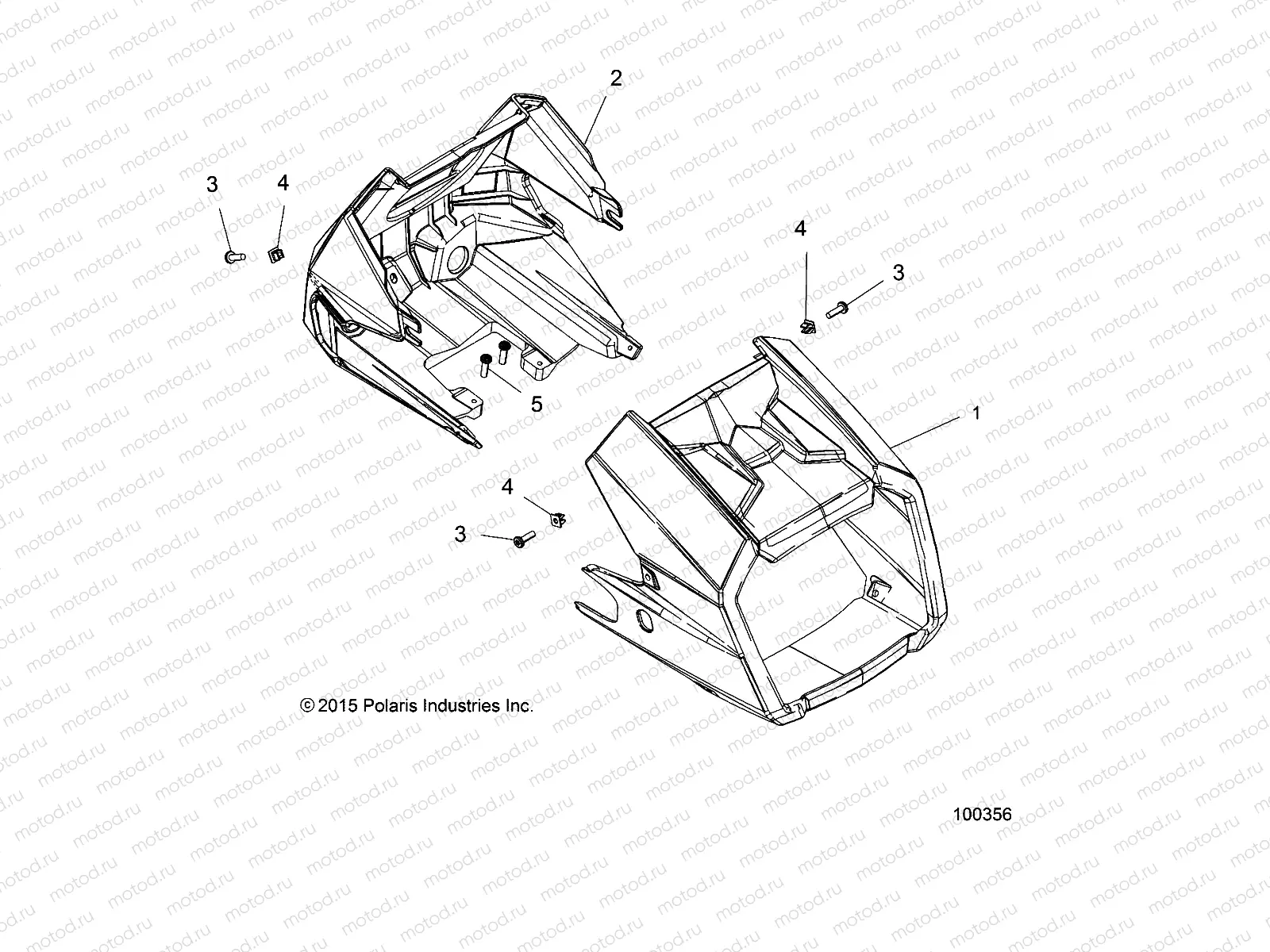 BODY | BODY, HEADLIGHT POD - A16SXE95NK/A95N2 (100356)