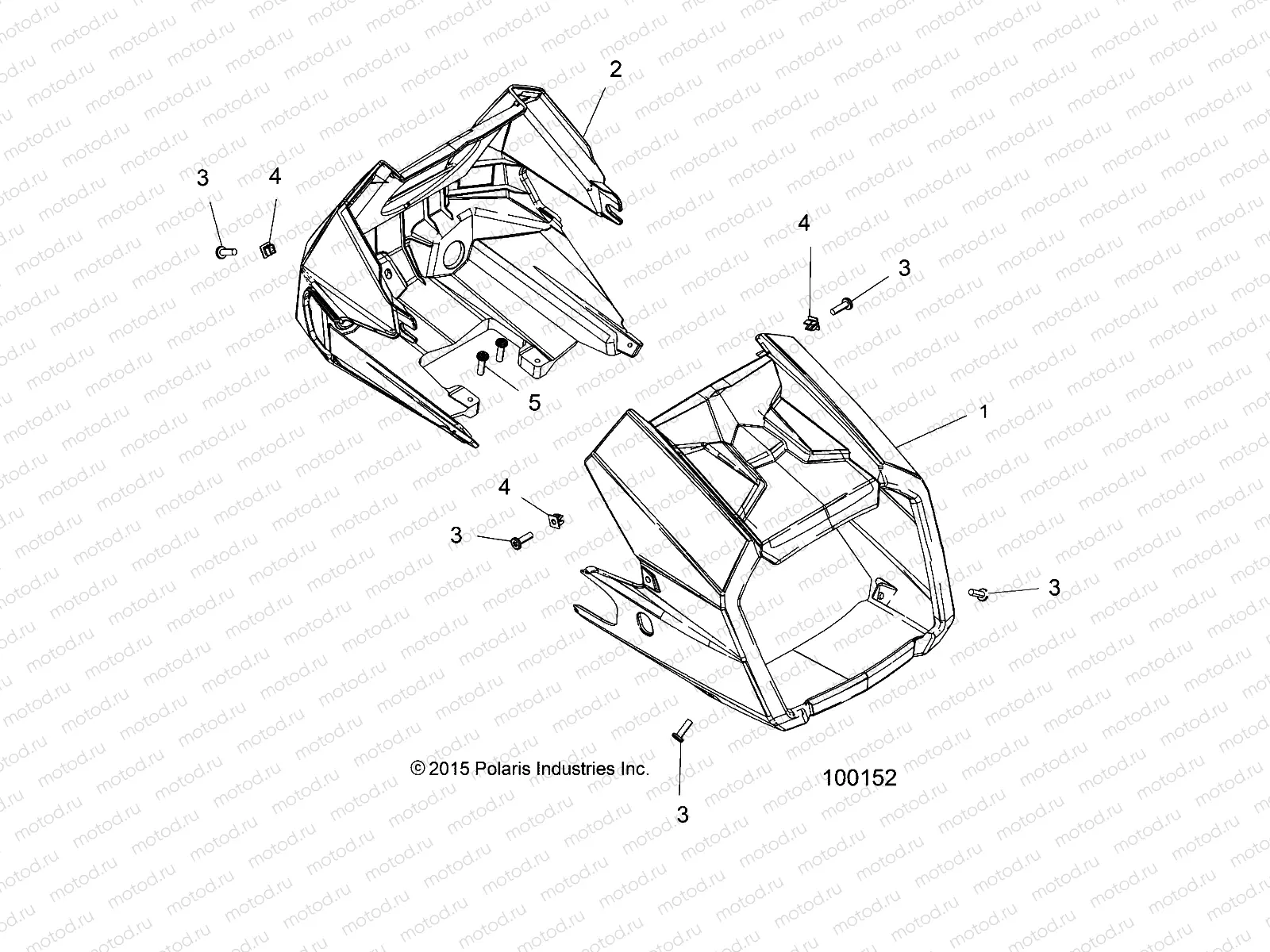 BODY | BODY, HEADLIGHT POD - A17S6S57C1/CM (100152)