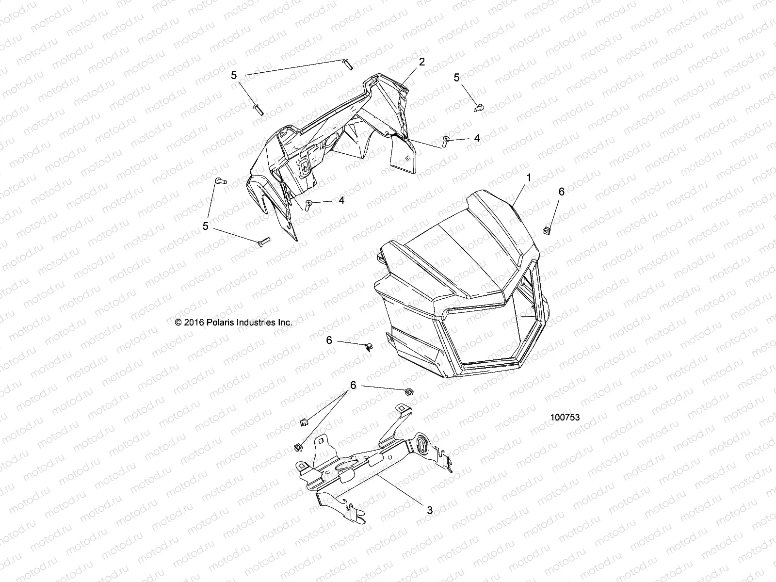 BODY | BODY, HEADLIGHT POD - A18SXD95B9/SXE95BR/BC/BE (100753)