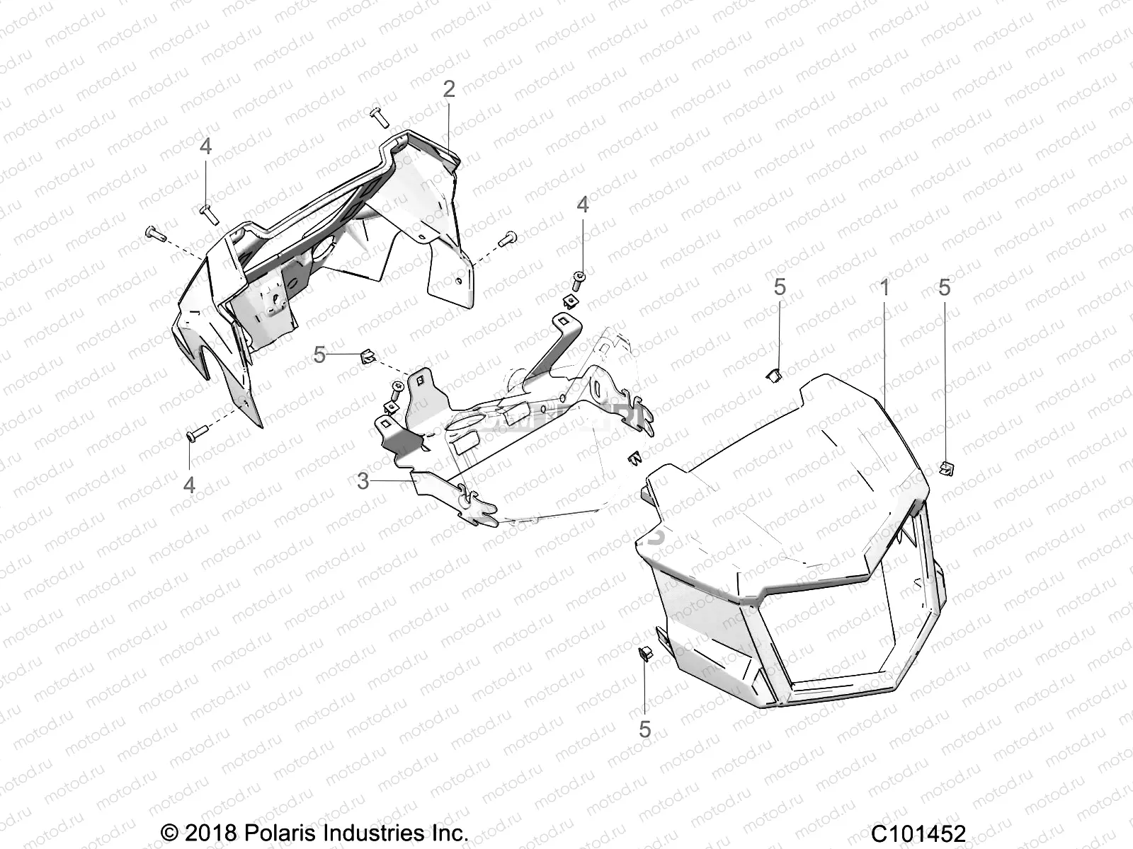 BODY | BODY, HEADLIGHT POD - A19SXD95B9/SXE95BN/SXZ95BP (C101452)