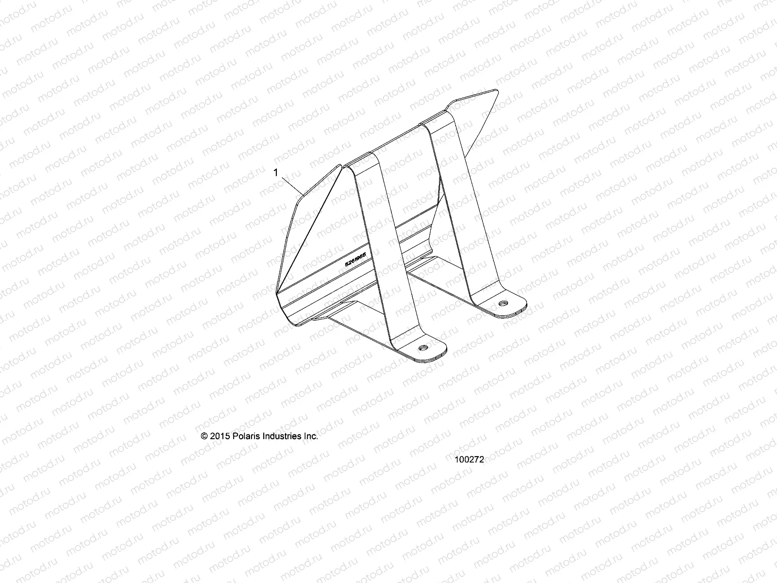 BODY | BODY, HEADLIGHT POD COVER BRACKET - A16SBA57N1