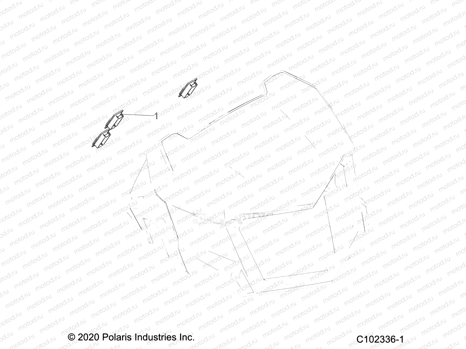 BODY | BODY, HEADLIGHT POD, PLUGS - A21SXV95AG/CAG (C102336-1)