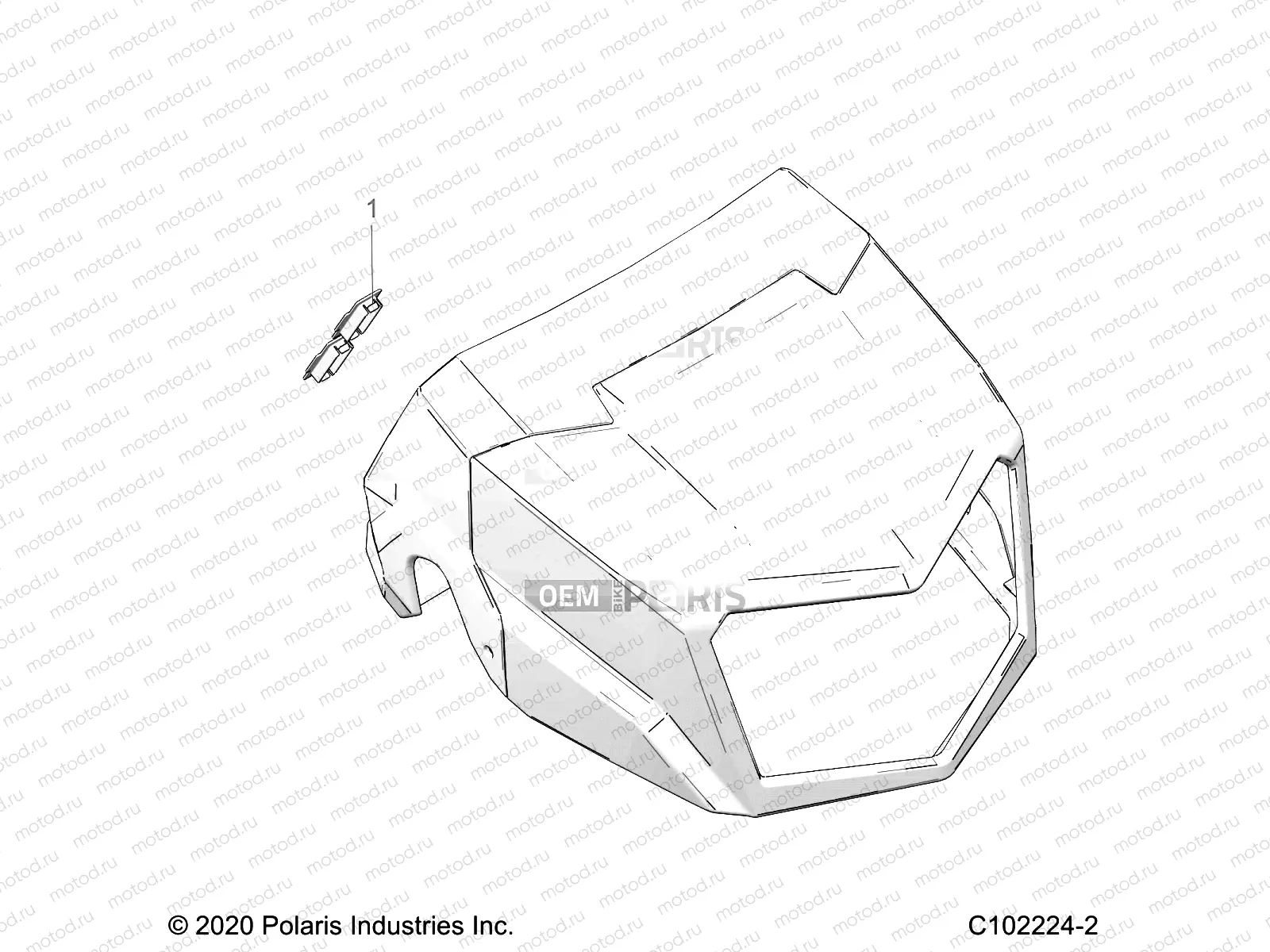 BODY | BODY, HEADLIGHT POD, PLUGS - A22SHZ57AE (C102224)