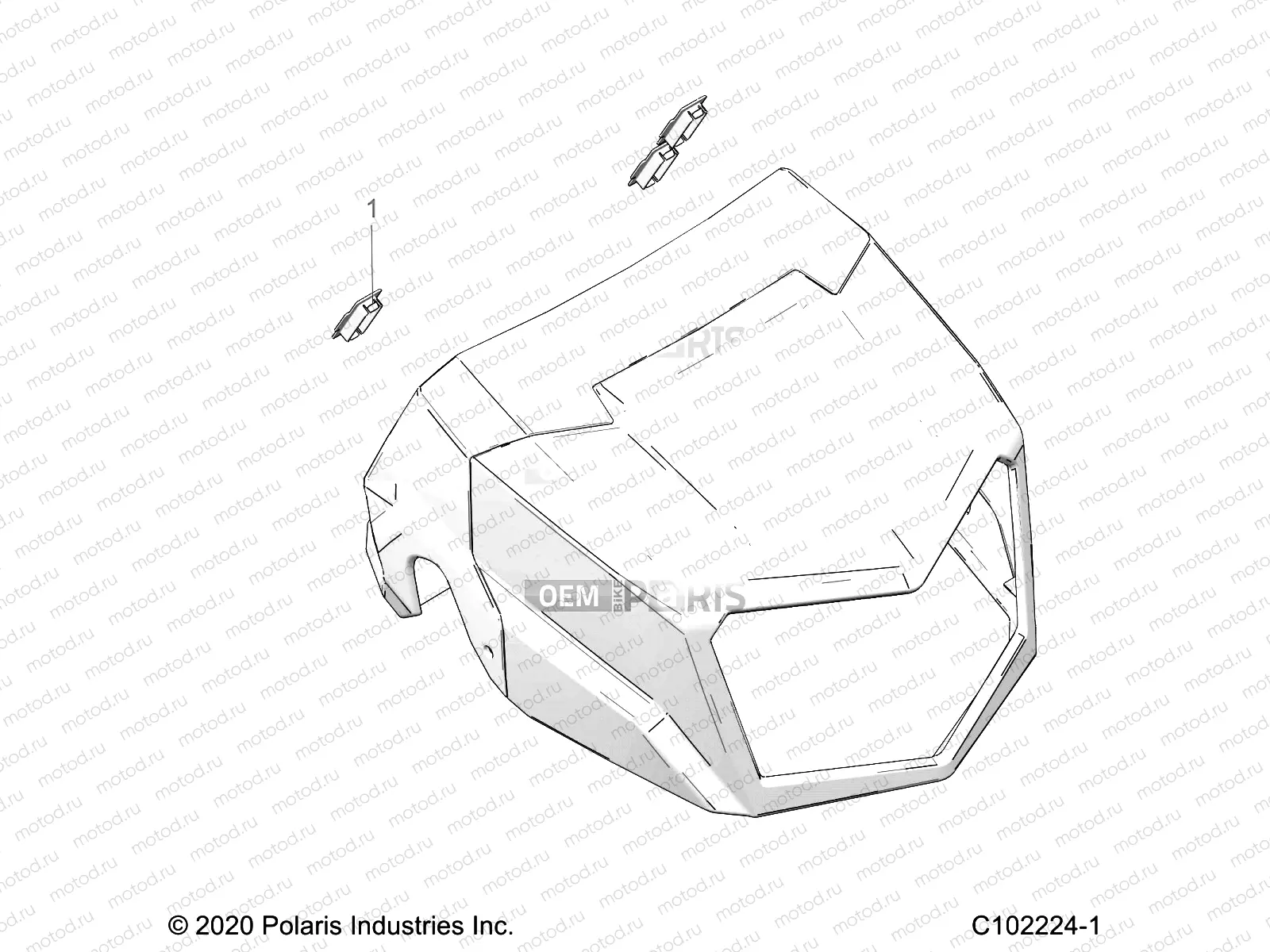 BODY | BODY, HEADLIGHT POD, PLUGS - A23SHE57FS/S57FS/CS/CP (C102224-1)