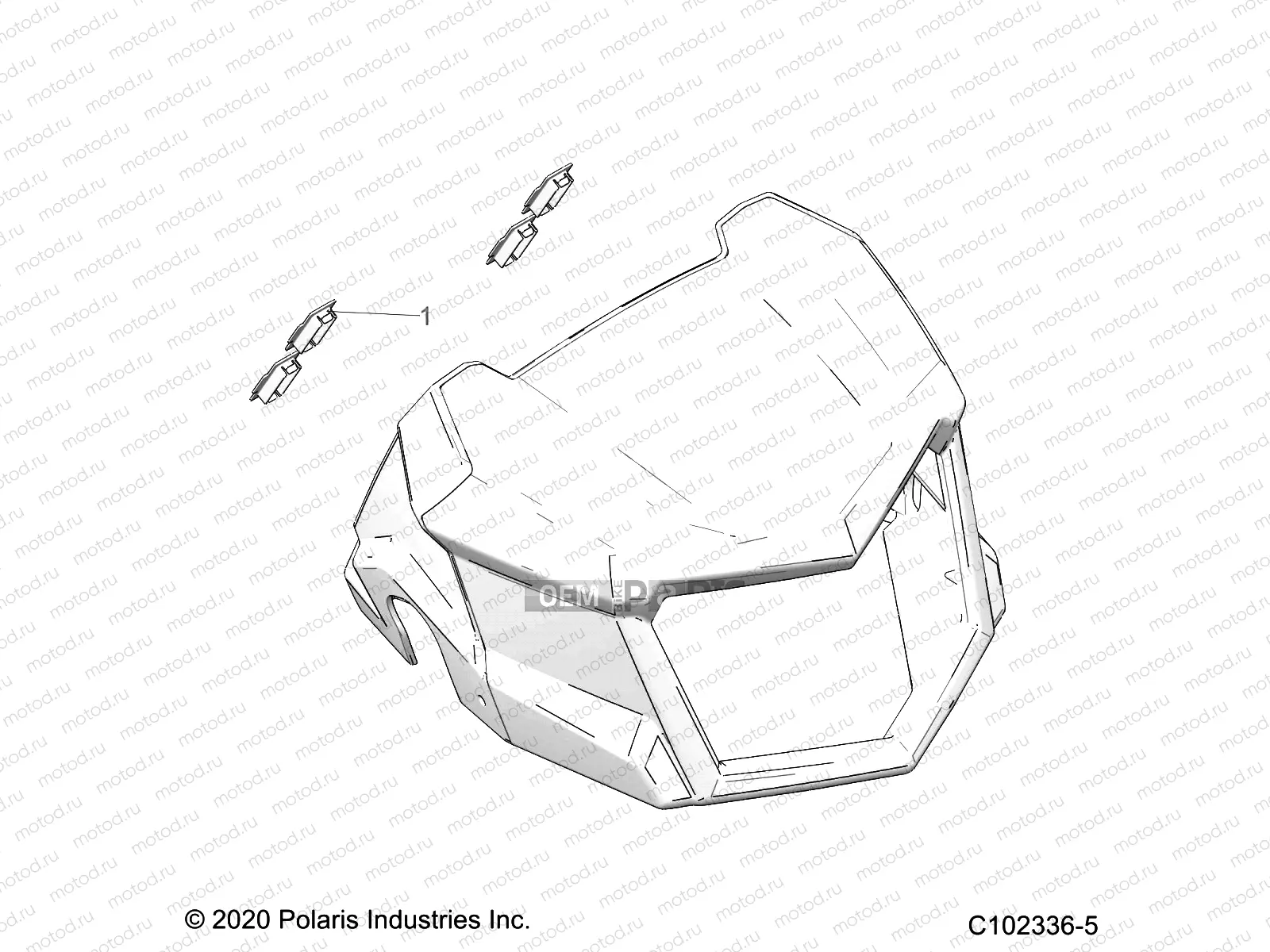 BODY | BODY, HEADLIGHT POD, PLUGS - A23SXZ85A9/AG/AM (C102336-5)