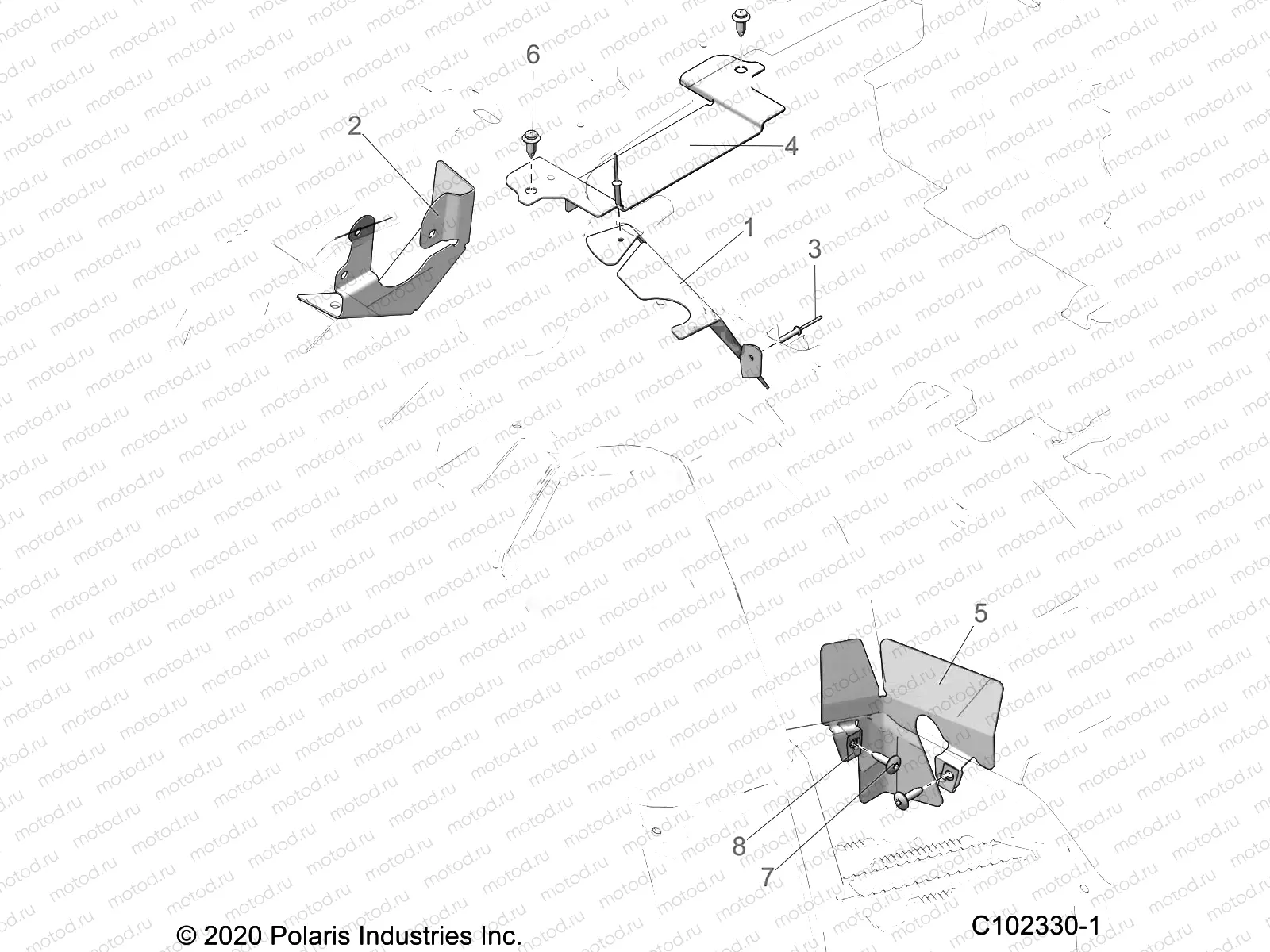 BODY | BODY, HEAT SHIELDS - A23SYE85AP (C102330-1)