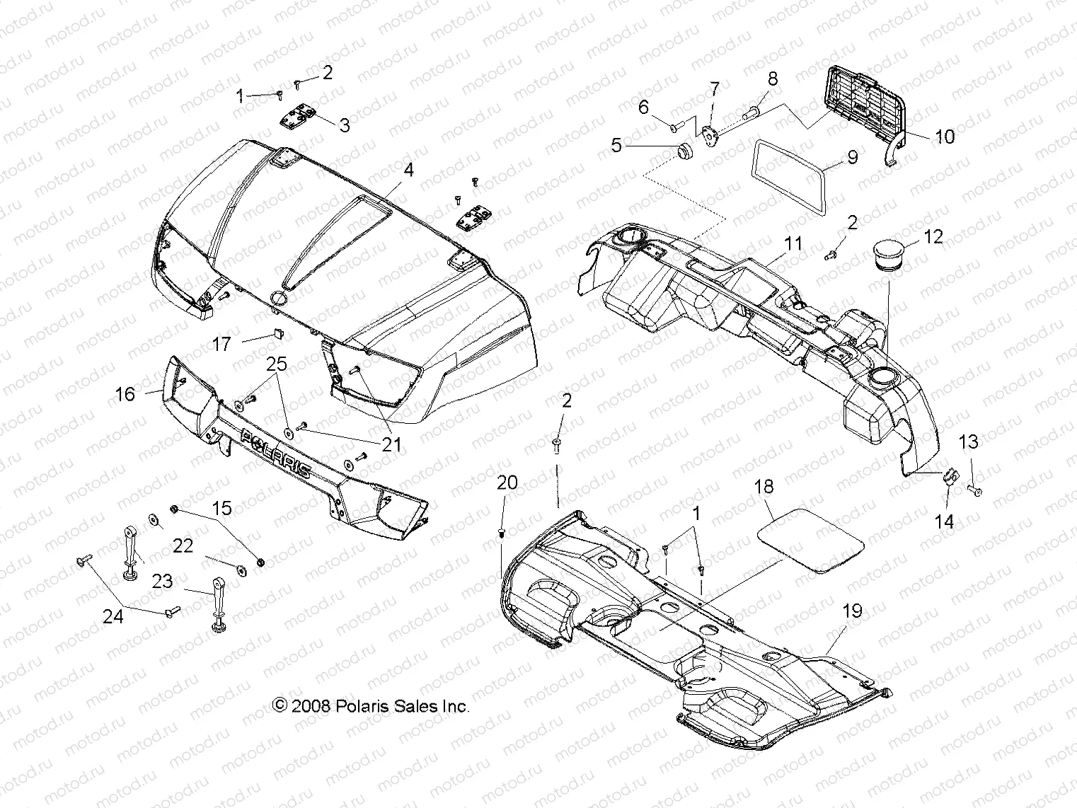 BODY | BODY, HOOD and DASHBOARD - R09WH68AC/AG/AH/AL/AR/AZ (49RGRHOOD09CREW)