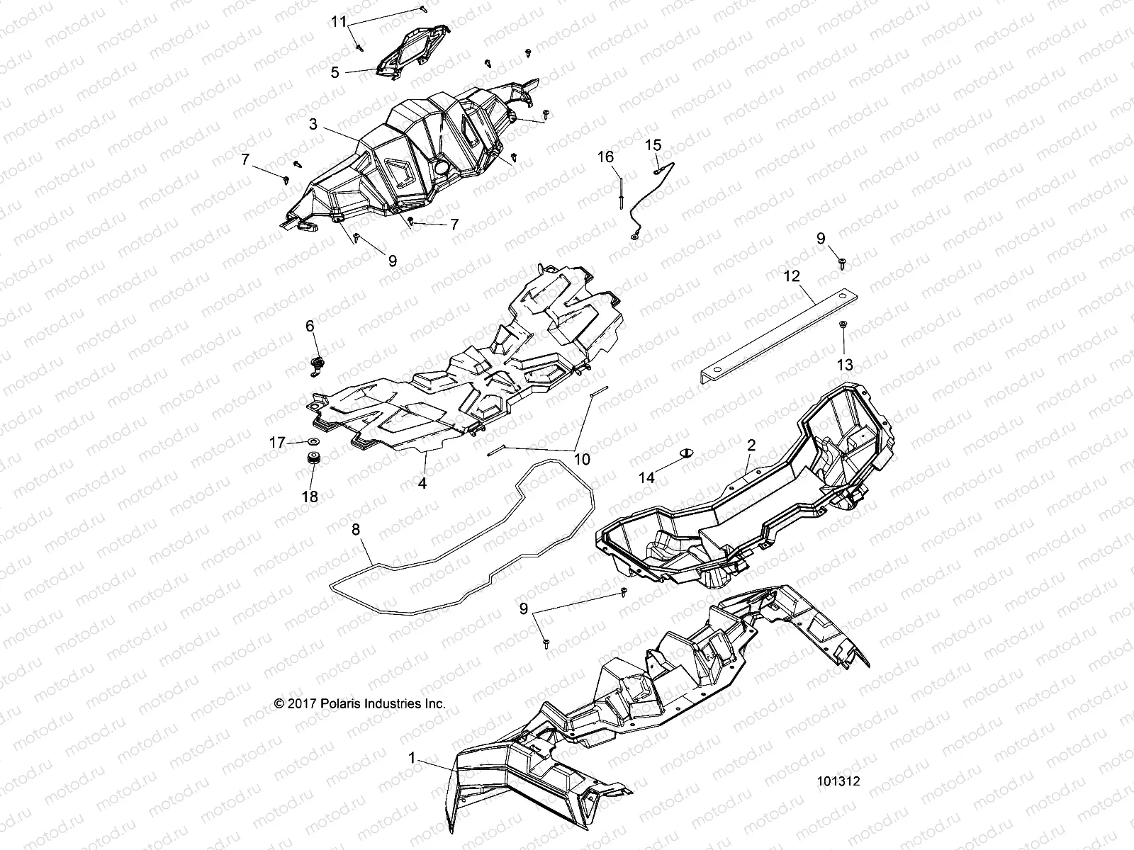 BODY | BODY, HOOD AND FRONT BODY WORK - A18DAE57N5 (101312)