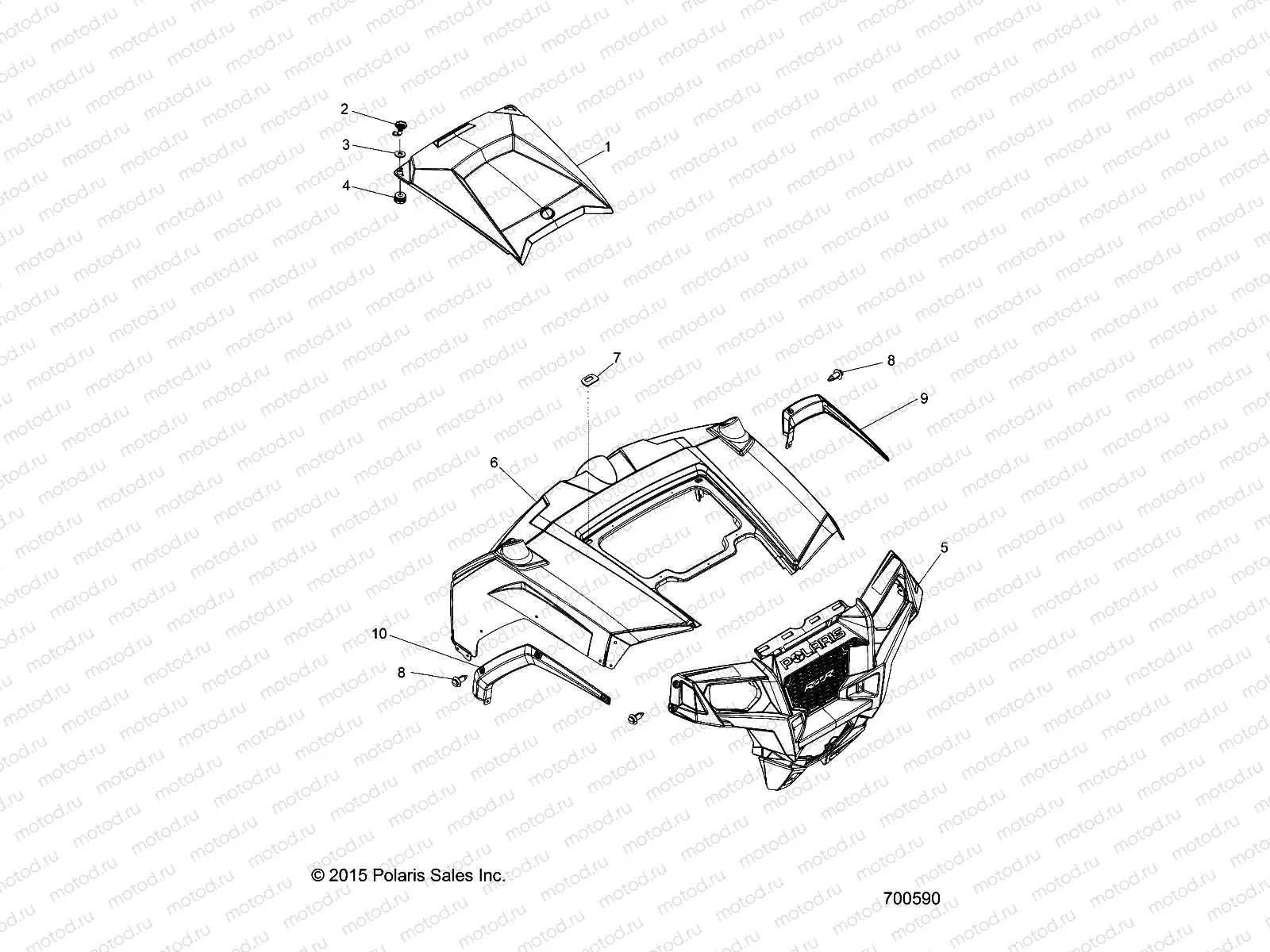 BODY | BODY, HOOD and FRONT BODY WORK - Z16VHA57FJ (700590)