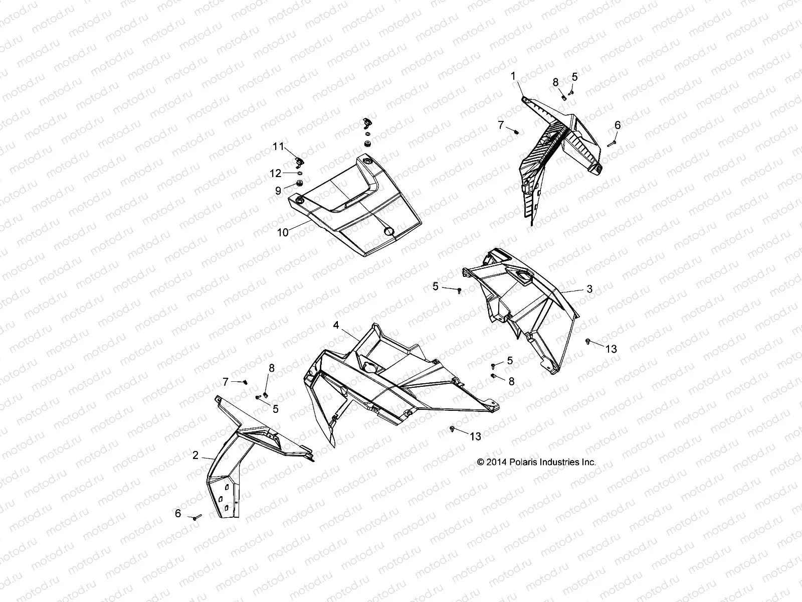 BODY | BODY, HOOD AND FRONT BODY WORK - Z19VCE99AM (49RGRHOOD15RZR900)