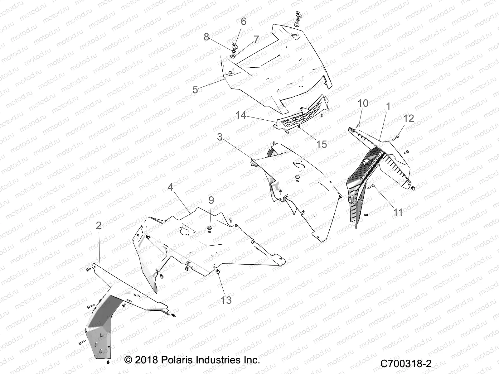 BODY | BODY, HOOD AND FRONT BODY WORK - Z19VPL92AK/BK/AR/BR/AM/BM (C700318-2)
