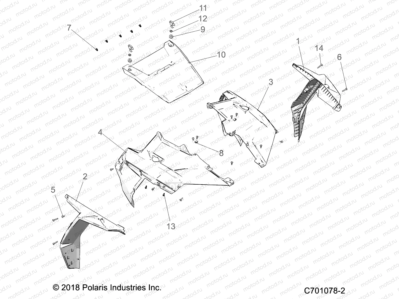 BODY | BODY, HOOD AND FRONT BODY WORK - Z20ASE99AH/LH/BH (C701078-2)