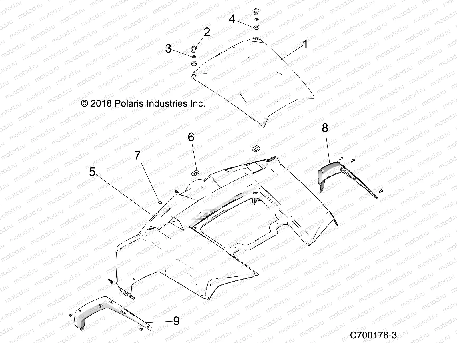 BODY | BODY, HOOD and FRONT BODY WORK - Z22CHA57A2/K2 (C700178-3)