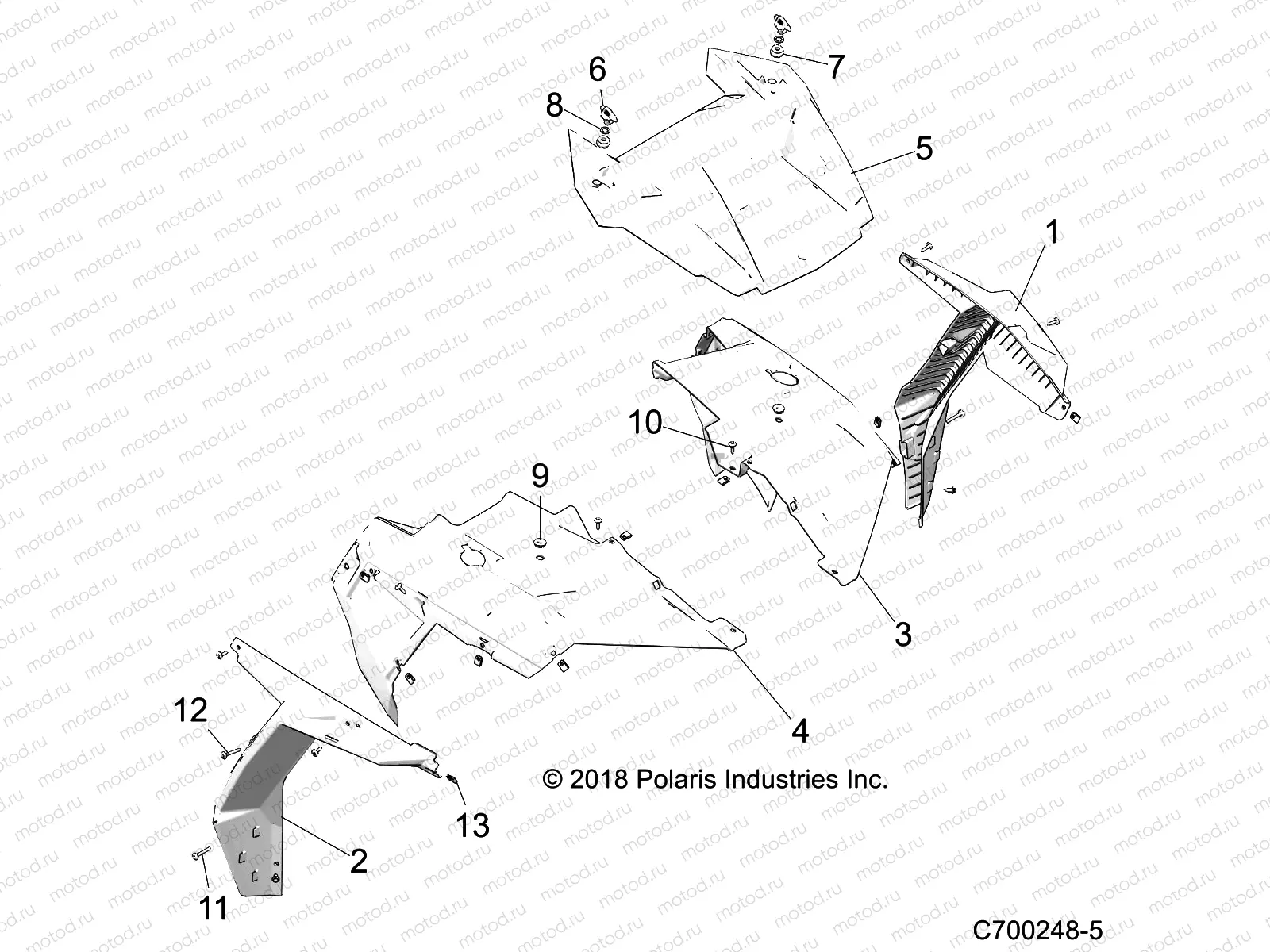 BODY | BODY, HOOD AND FRONT BODY WORK - Z22NAV99AK/AR/BK/BR (C700248-5)