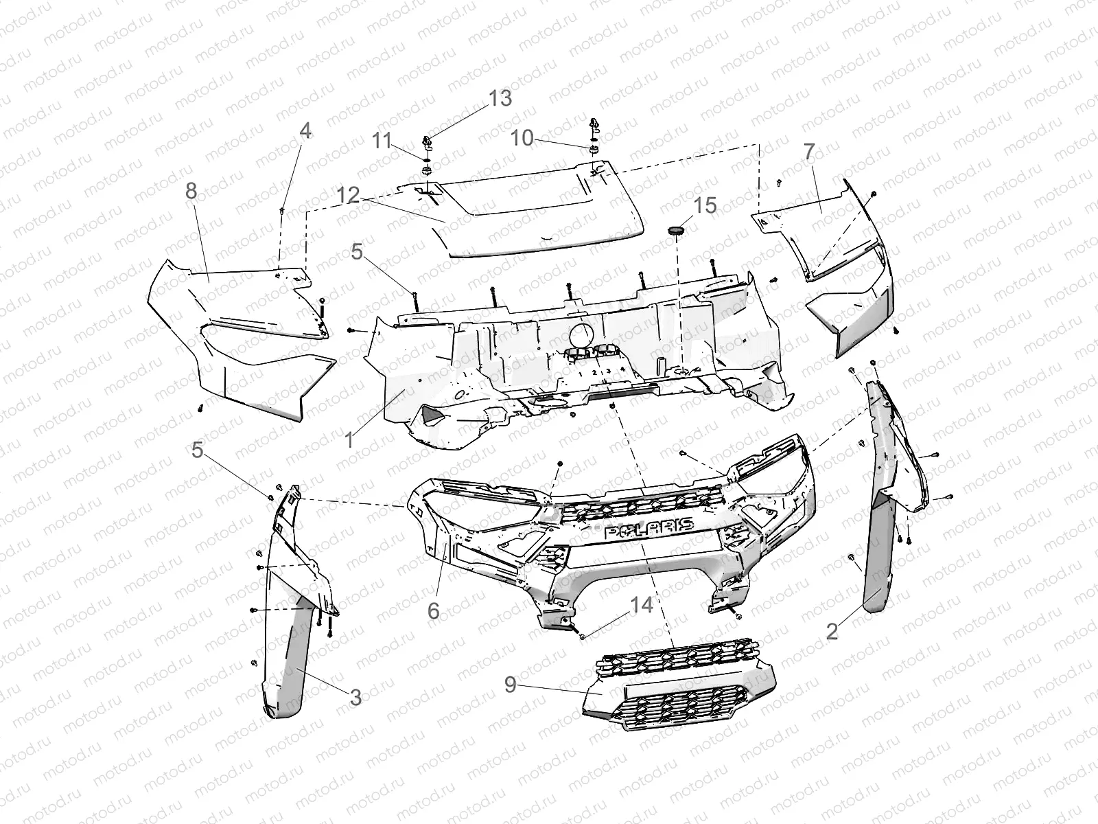 BODY | BODY, HOOD AND FRONT FACIA - R22RRED4JA (C700060)