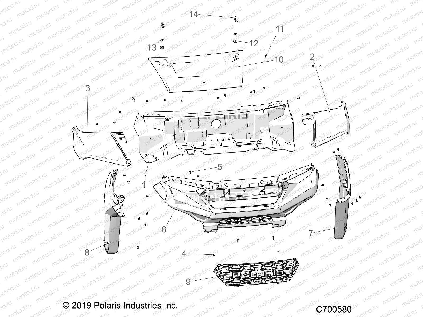 BODY | BODY, HOOD AND FRONT FACIA - R22T6U99A9/AN (C700580)