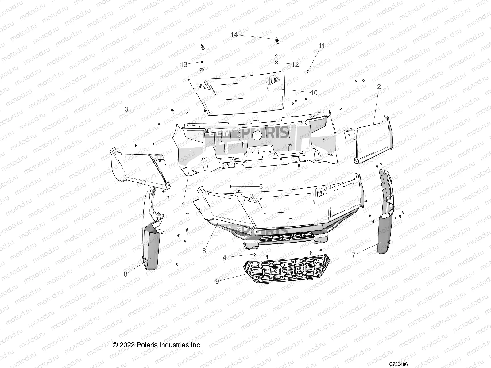 BODY | BODY, HOOD AND FRONT FACIA - R23TAE99FD/SCD/SFD/SCK (C700619)