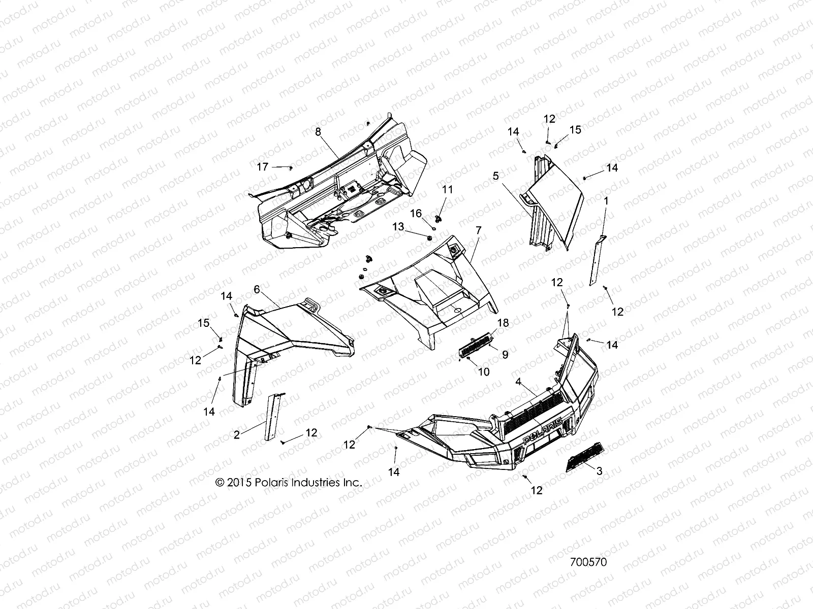BODY | BODY, HOOD AND FRONT FACSIA - R16RTE87F1/U87FK (700570)