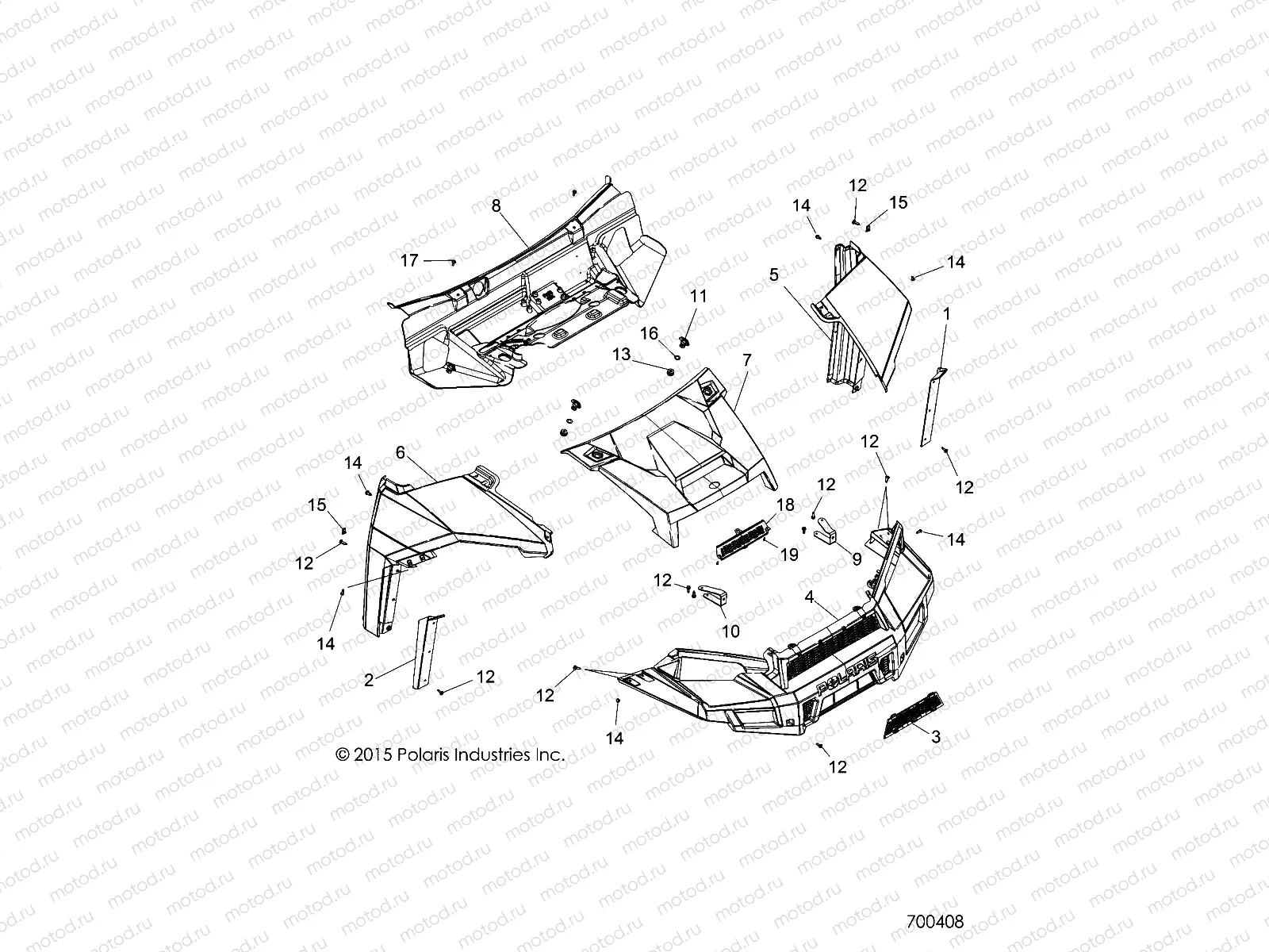 BODY | BODY, HOOD AND FRONT FACSIA - R16RUA/RUE/RVA/RVE ALL OPTIONS (700408)