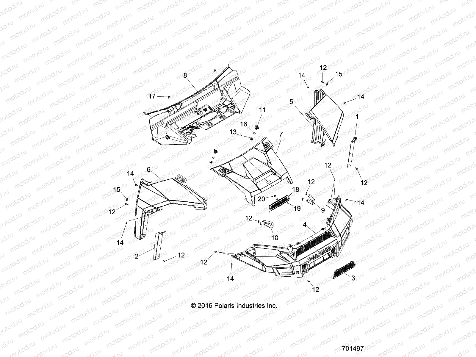 BODY | BODY, HOOD AND FRONT FACSIA - R17RVA87A1/B1/E87A9/B9 (701497)