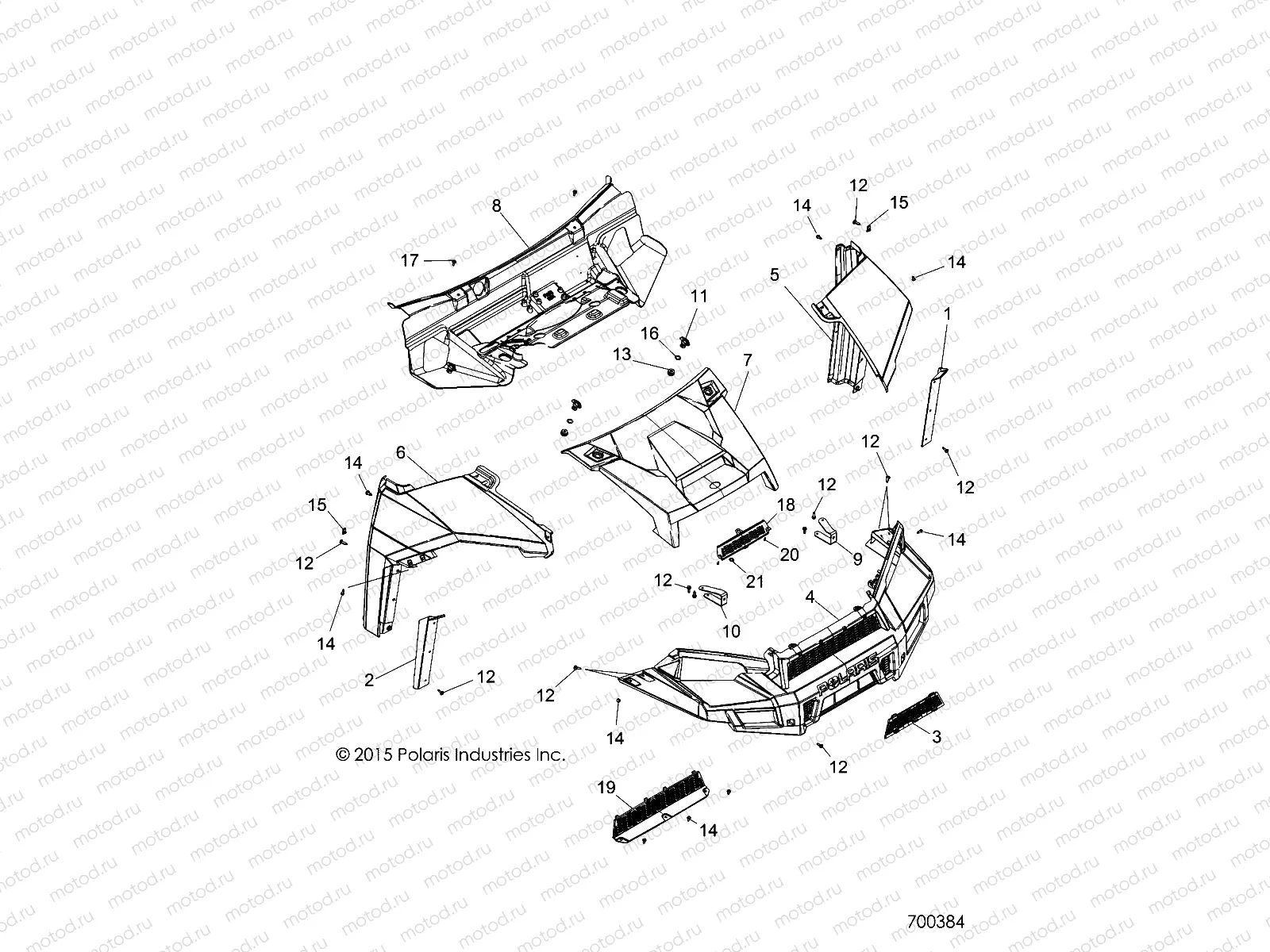 BODY | BODY, HOOD AND FRONT FACSIA - R18RV_99 (700384)