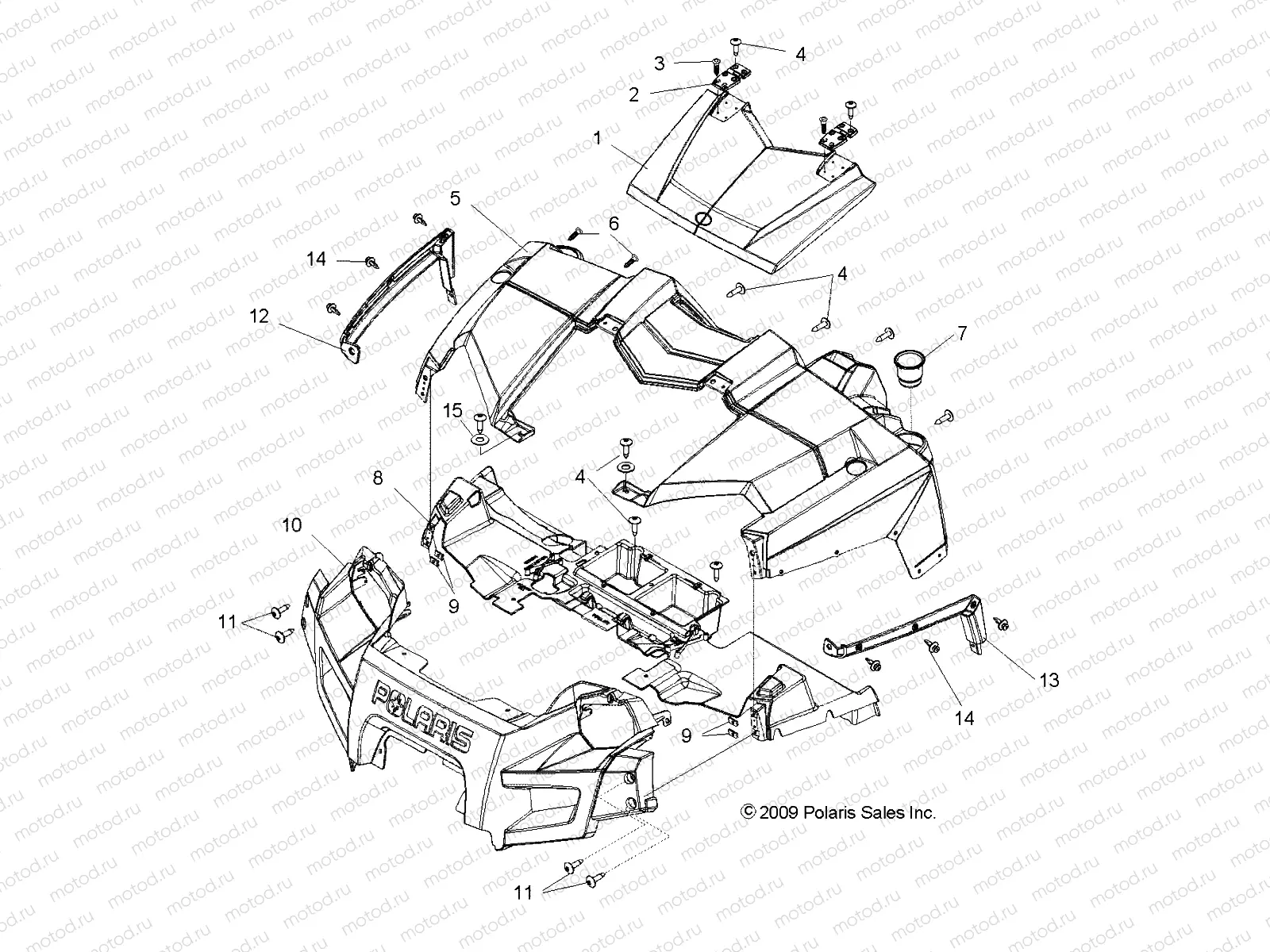 BODY | BODY, HOOD and FRONT FASCIA - R15RAA76AA/AJ (49RGRLATCH108006X6)