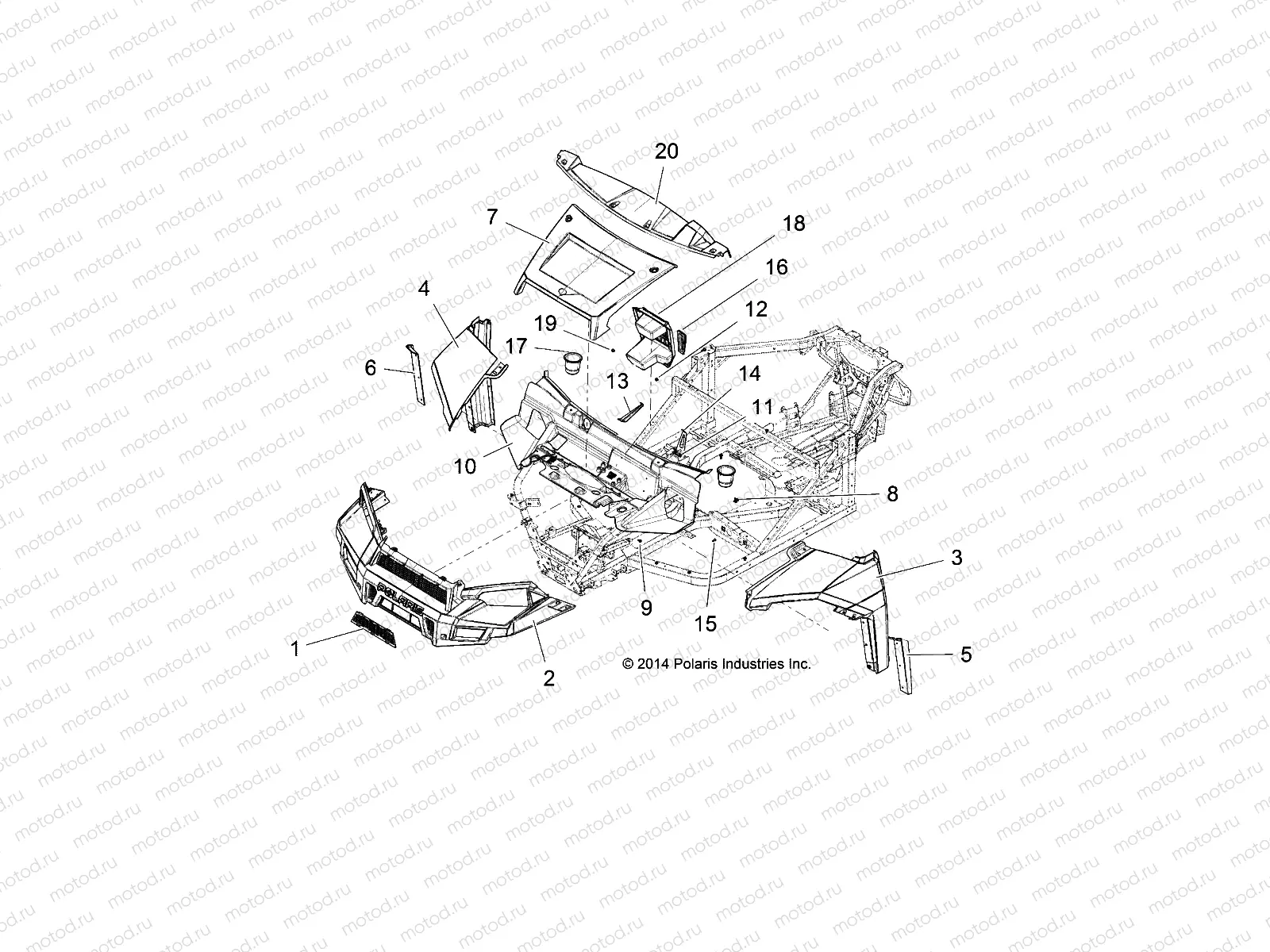BODY | BODY, HOOD and FRONT FASCIA - R15RUAD1AA (49RGRLATCH151KDSL)